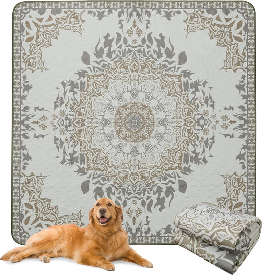 FXW Washable Pee Pads for Dogs, Puppy Pads with Super Absorbent, Specifically Designed for FXW Rollick/Homeplus 32 inch 8 Panels Dog Playpen, 71" Square, Boho, 1 Pack