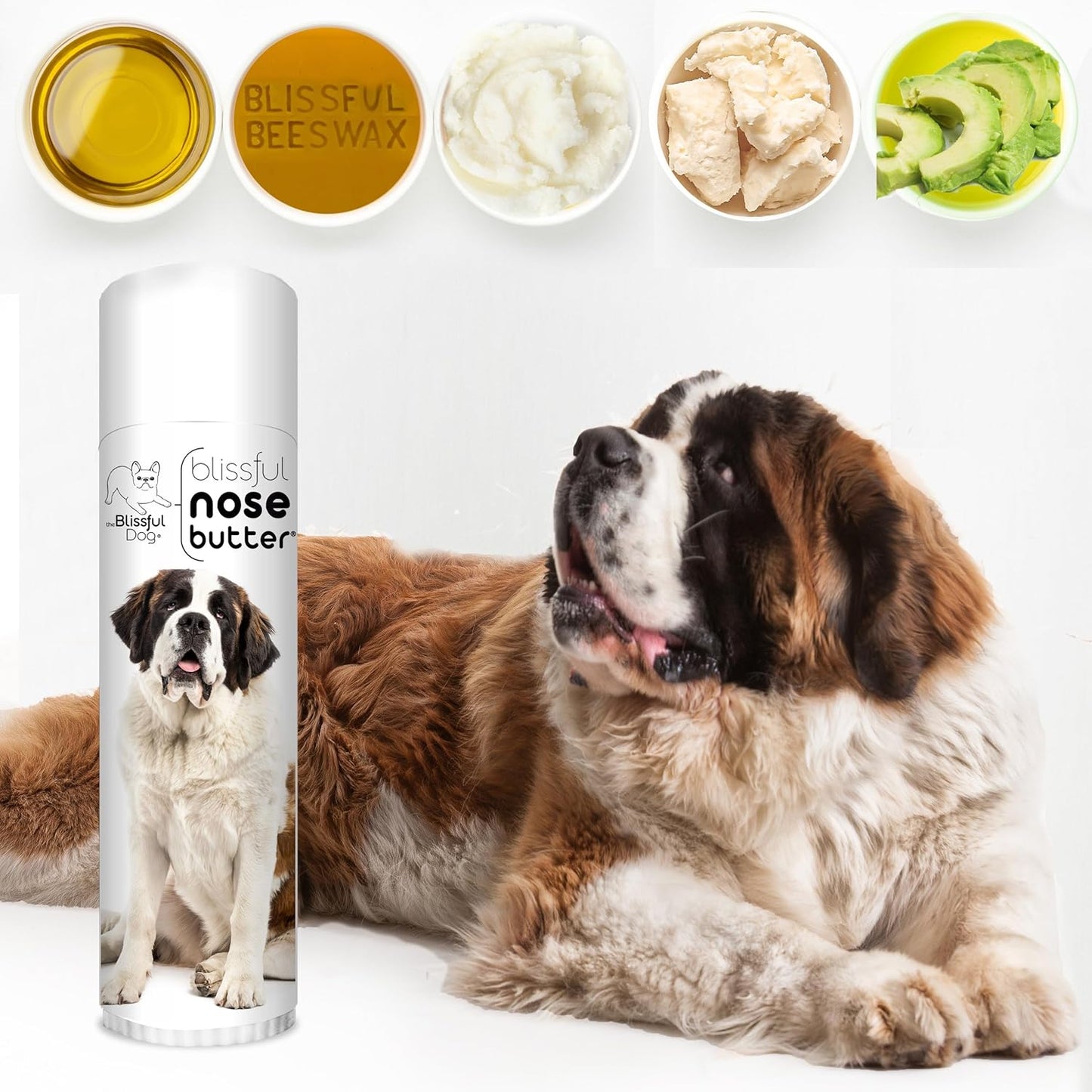 The Blissful Dog St. Bernard Unscented Nose Butter - Dog Nose Butter, 0.50 Ounce