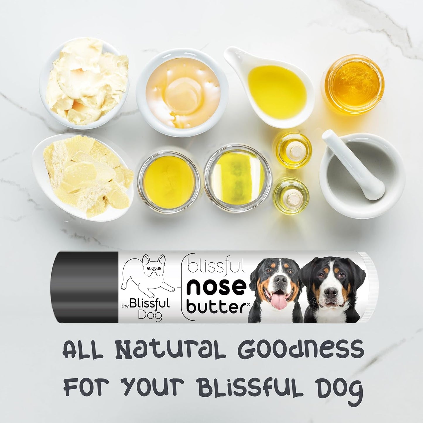 The Blissful Dog Greater Swiss Mountain Dog Unscented Nose Butter - Dog Nose Butter, 0.15 Ounce