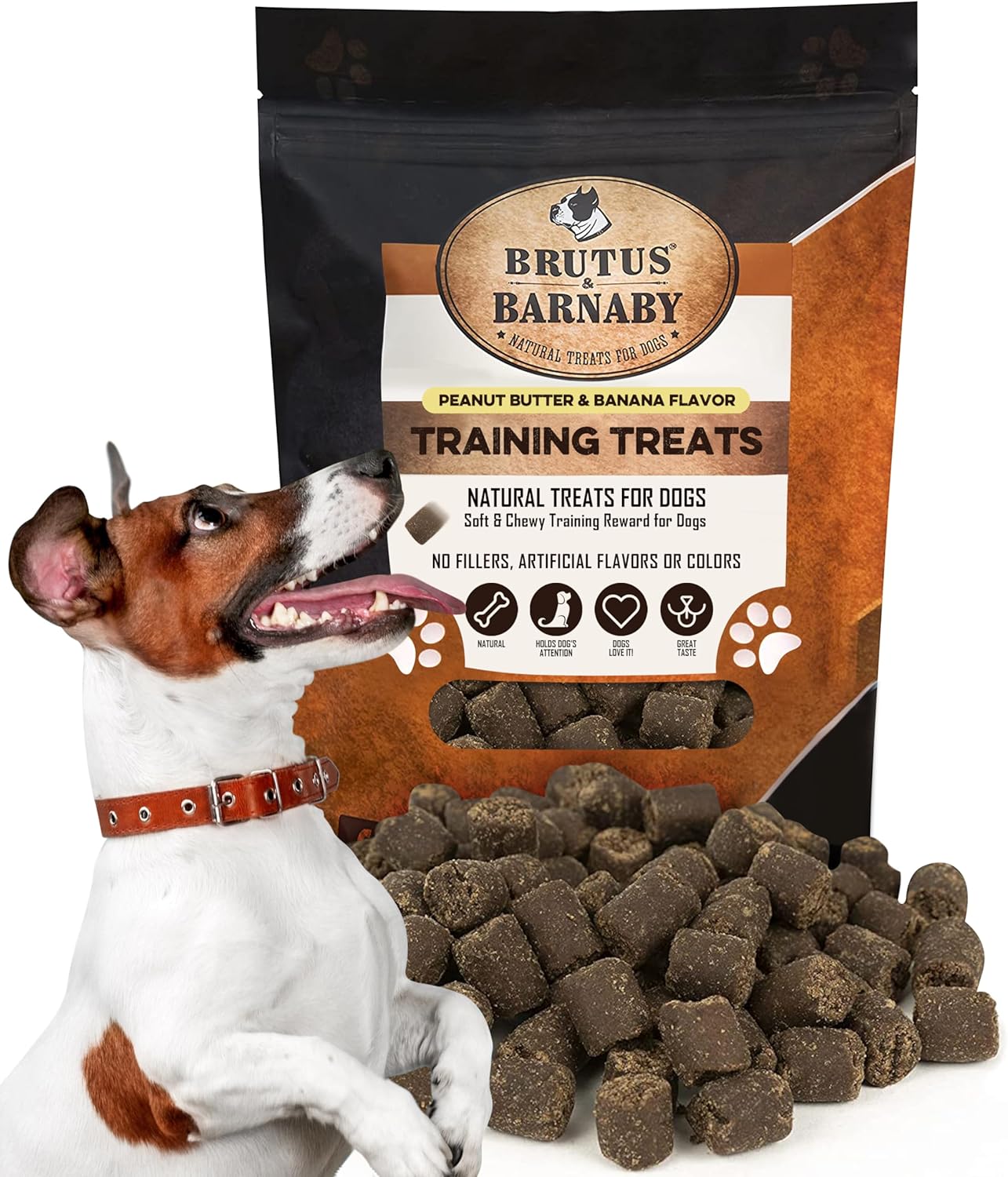 Training Treats for Dogs - Peanut Butter & Banana - All-Natural Healthy Low Calorie Vegan Dog Training Treats - Great to Use for Rewards in Training Your Puppy Or Dog