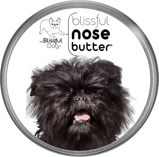 The Blissful Dog Affenpinscher Nose Butter for Dry, Cracked Skin, Lick-Safe Dog Nose Balm with Moisturizing Shea Butter, Almond, Olive, and Essential Oils, Pet Supplies, Uncented, 1 oz.