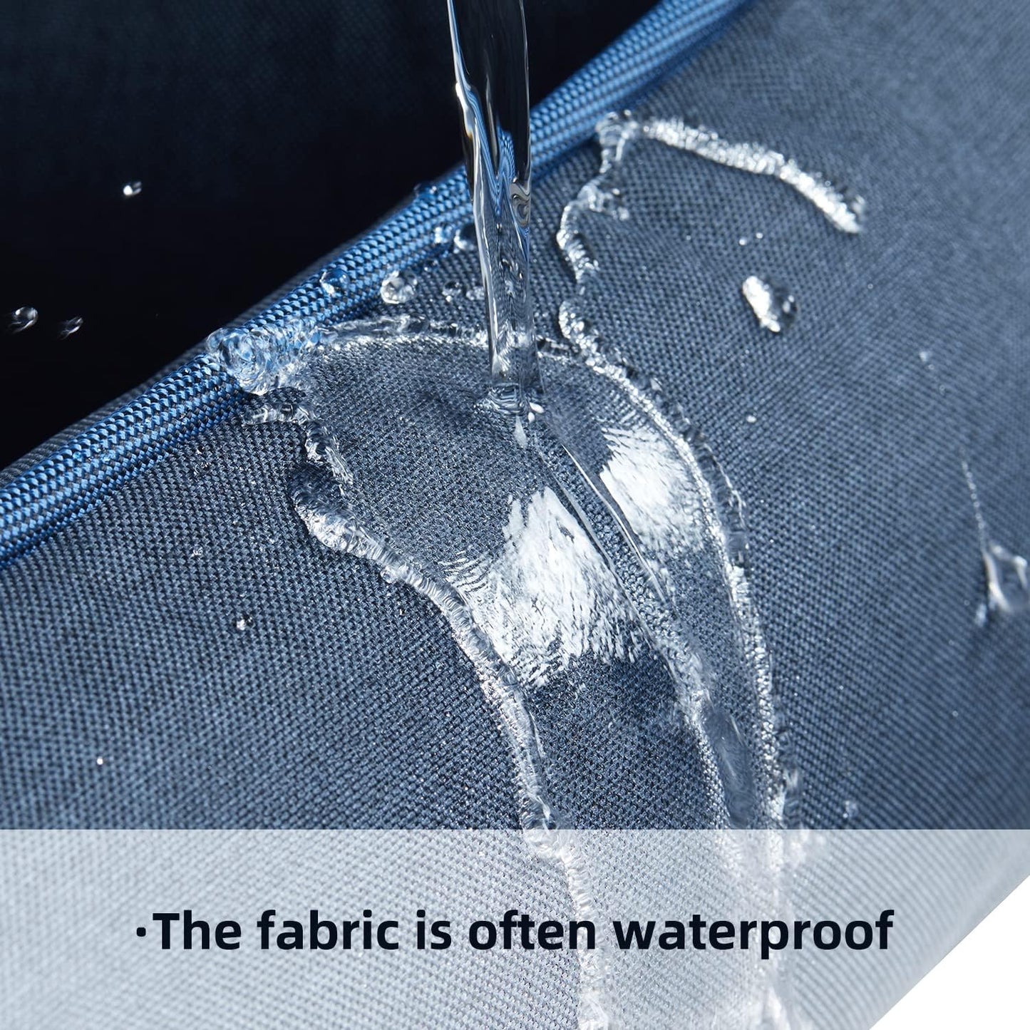 Orthopedic Dog Beds for Medium Dogs, Durable Egg Crate Foam Sofa Dog Bed wit Washable Removable Cover,Waterproof Lining,Pet Bed for Large Dogs (Denim Blue, 31.5" L x 25.2" W x 7" Th)