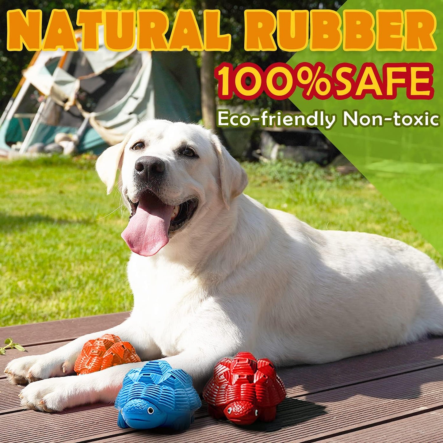 Dog Toys for Aggressive Chewers, Heavy Duty Tough Dog Toy for Large Dogs, Indestructible Squeaky Dog Toys