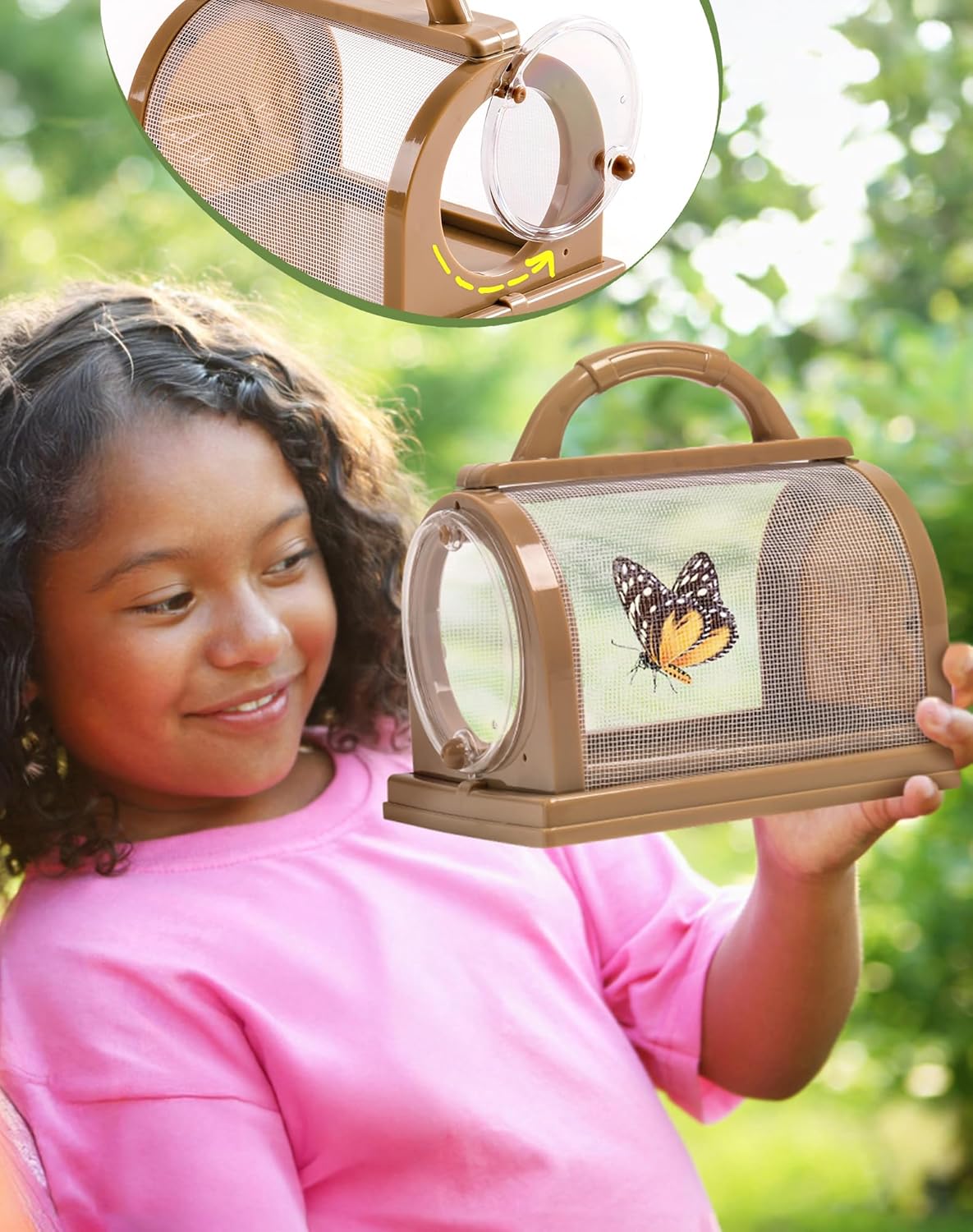 ROBUD Upgraded Kids Explorer Kit, Bug Catcher Kit with Wild Adventure Binoculars, Green Outdoor Exploration Set for Camping, Montessroi Toy for Kids Coming Closer to Nature，WRP30