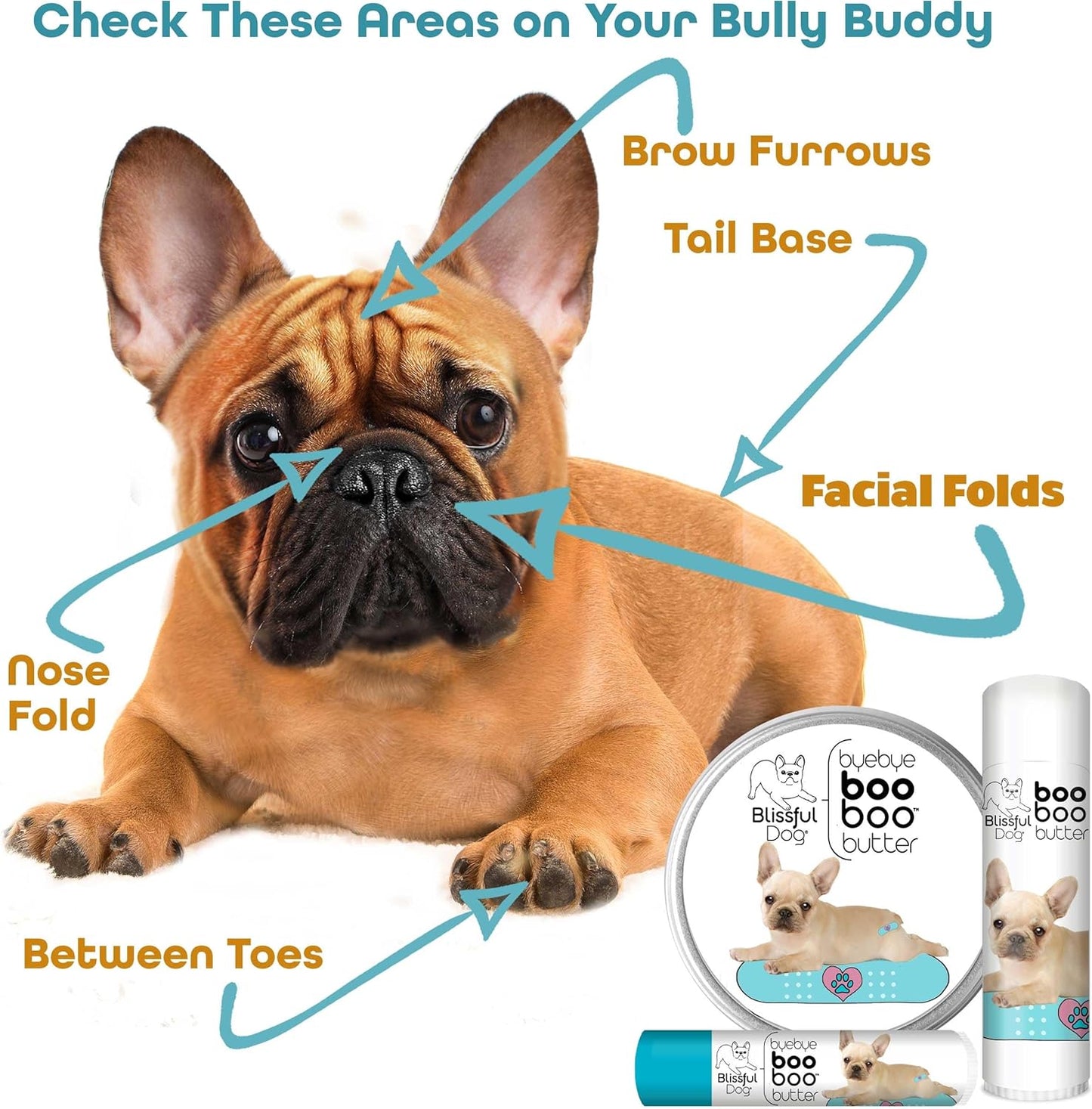 The Blissful Dog 1 oz TIN French Bulldog Booboo Butter