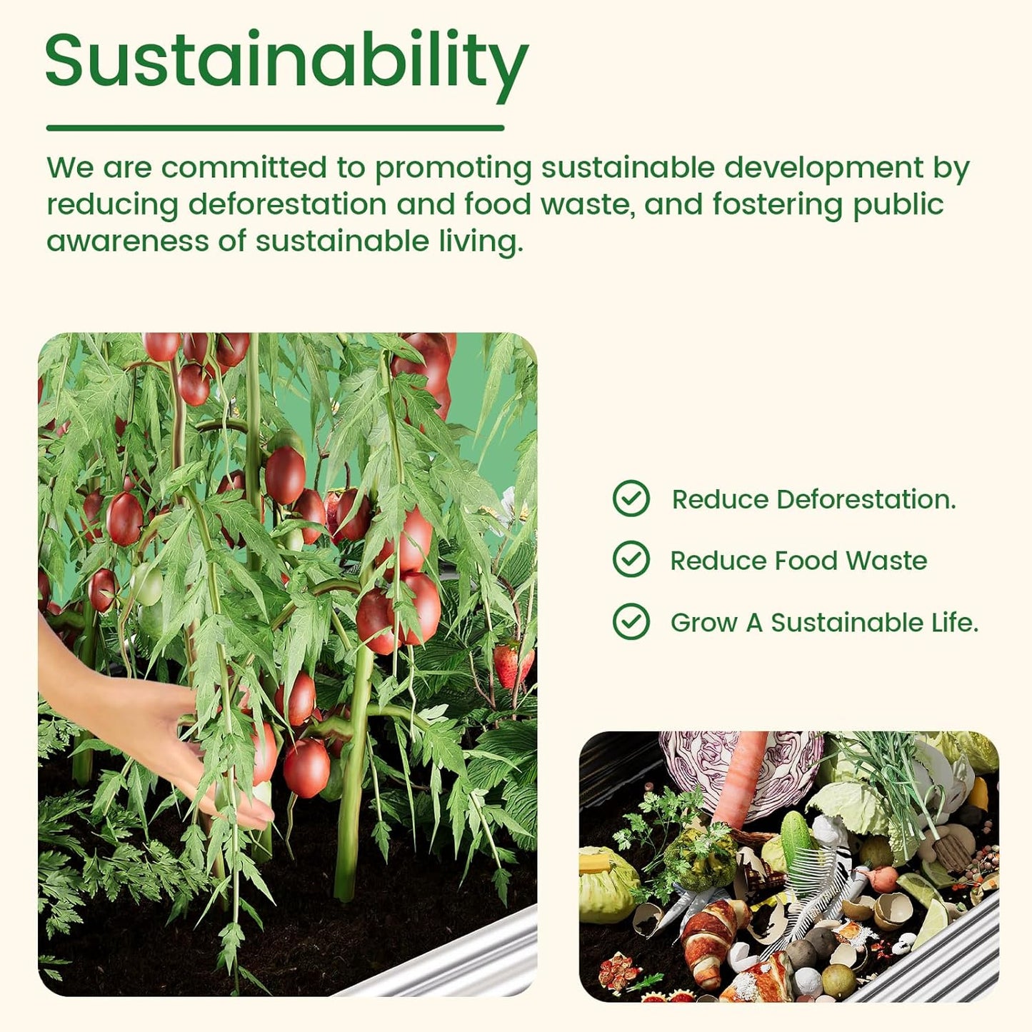 BTDVR 2PCS Galvanized Raised Garden Bed Outdoor, Metal Raised Beds for Vegetables, Above Ground Garden Box for Flower, Steel Garden Bed for Gardening - 65x20 inch