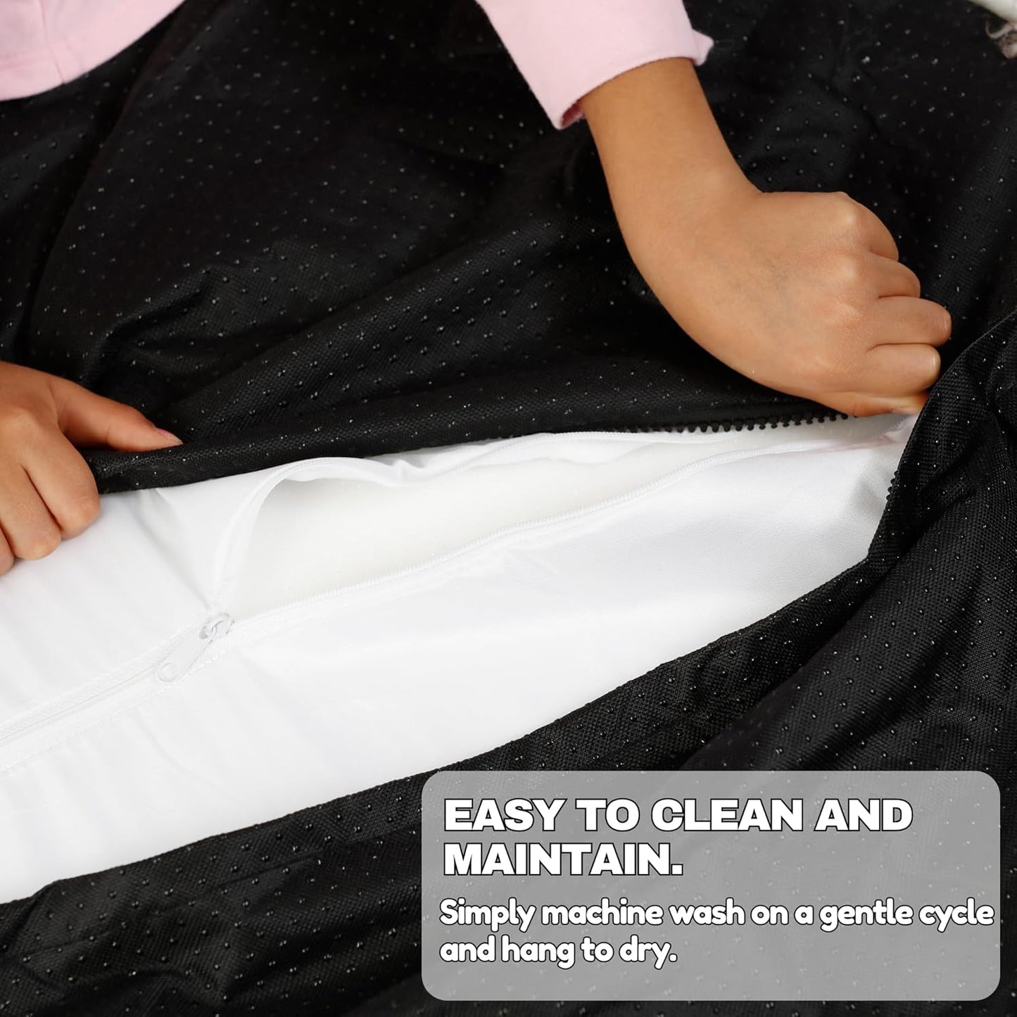 IHAPPYDOG Luxury Faux Fur Orthopedic Dog Bed, Memory Foam Dog Bed for Small, Medium, Large and XL Pets, Fluffy Pet Bed with Waterproof and Washable Cover (Grey, 60"x35")