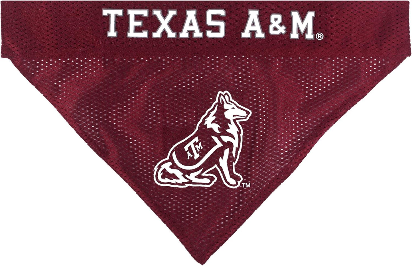 Pets First Collegiate Pet Accessories, Reversible Bandana, Texas A&M Aggies, Large/X-Large