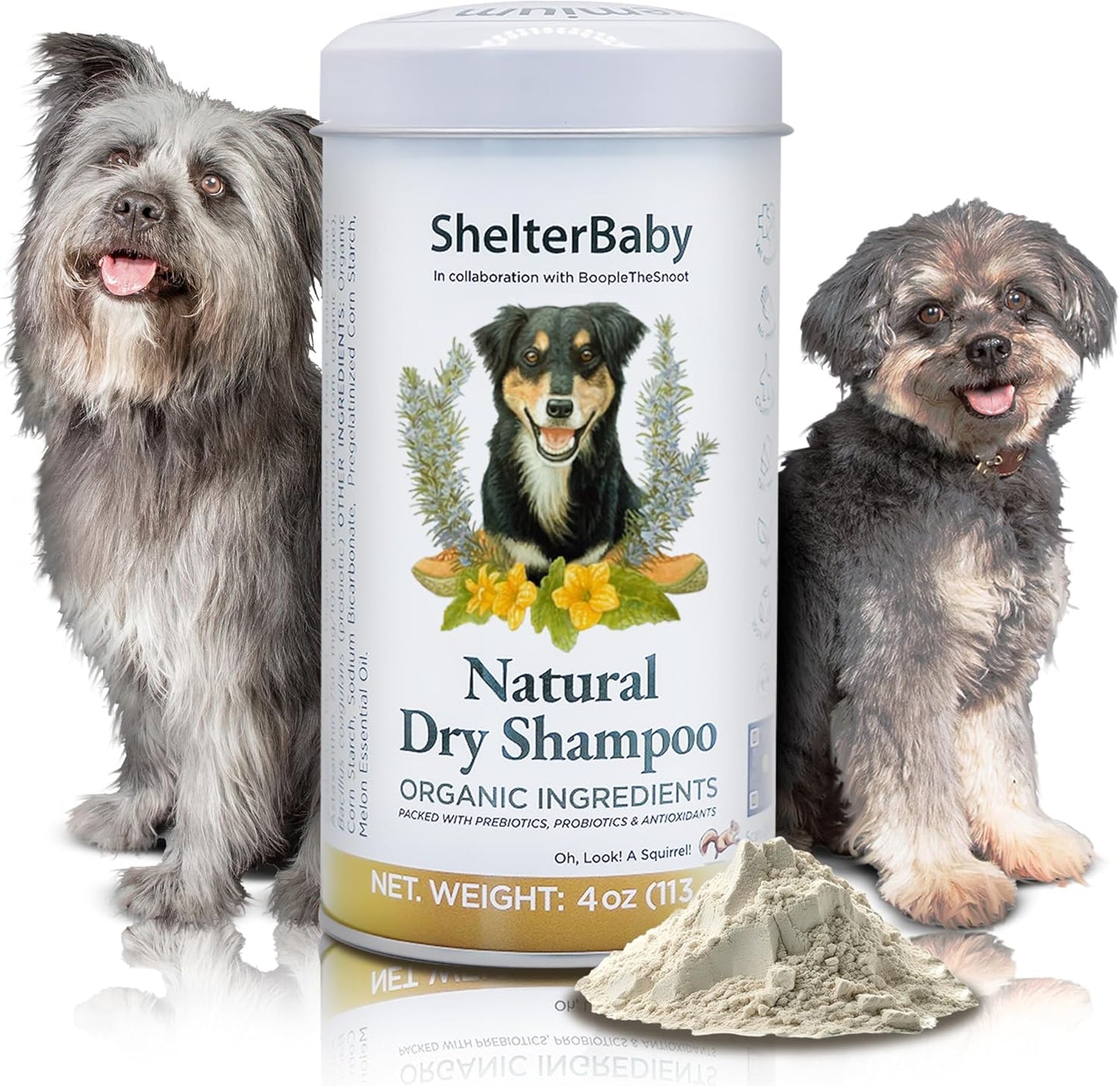 Dry Shampoo for Dogs – Antifungal Itchy Skin & Hot Spot Relief, Yeast Infection & Paw Licking Treatment, Dog Powder with Allergy Support