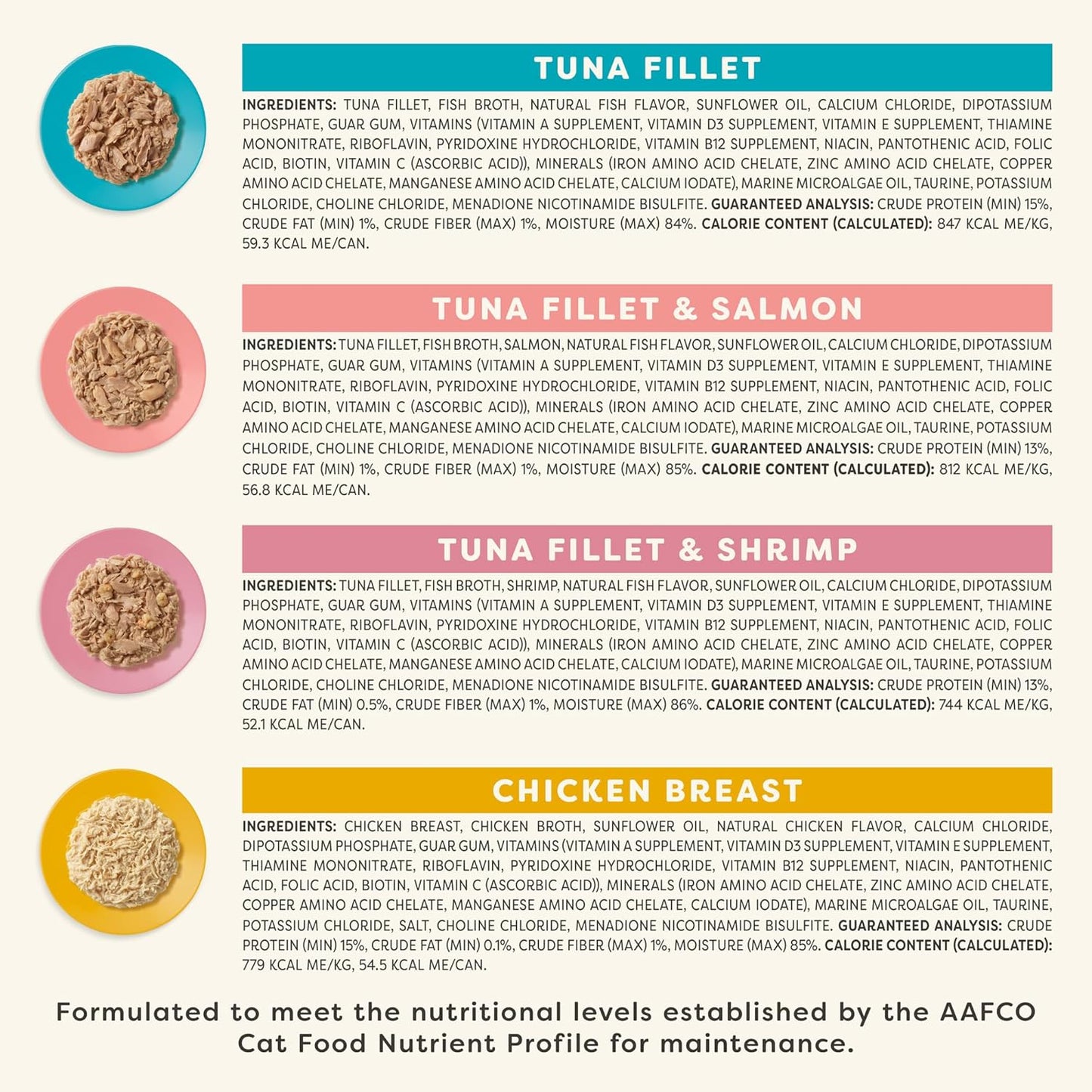 Applaws Vitality Wet Cat Food in Broth, Natural Canned Cat Food, Wet Food for Cats with Added Vitamins and Minerals, Grain Free, Carrageenan Free, Variety Selection in Broth (24 Count, 2.47 oz Cans)