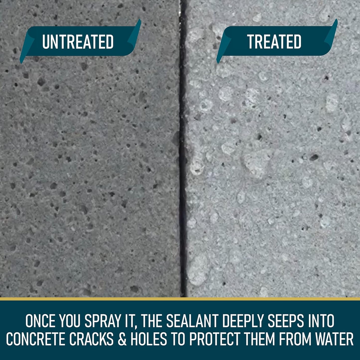 NOON's UP Super Mica-Seal Waterproof Spray | Greatly Penetrating Concrete Sealer Outdoor Waterproof Sealant | Bird Bath Sealant & Outdoor Cement Sealer | Concrete Sealer Spray (16.90 Fl Oz.)