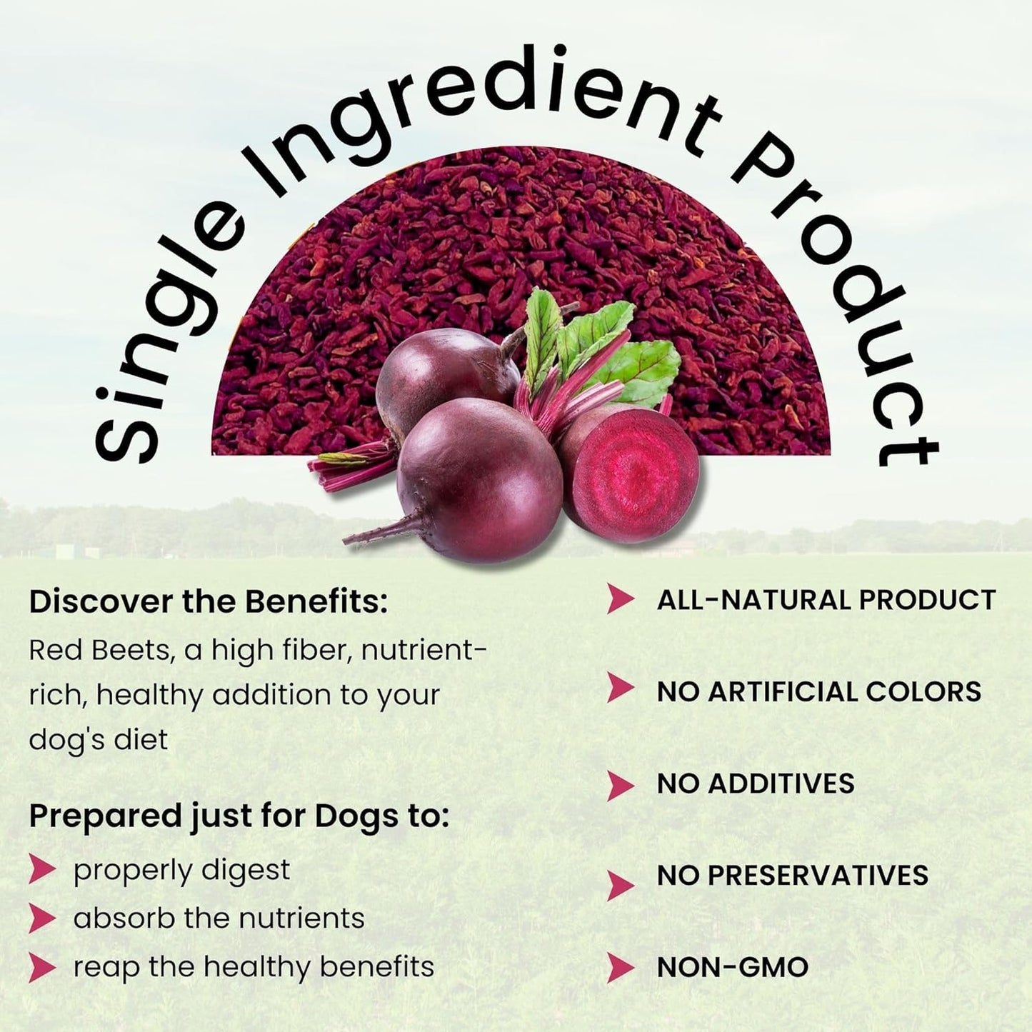 Olewo Original Red Beets for Dogs – Natural Dog Anti Itch, Dog Food Topper, Skin & Coat Support – Dehydrated Vegetables for Dogs, Dog Supplements & Vitamins, Toppers for Dogs, Fiber for Dogs, 5.5 lbs