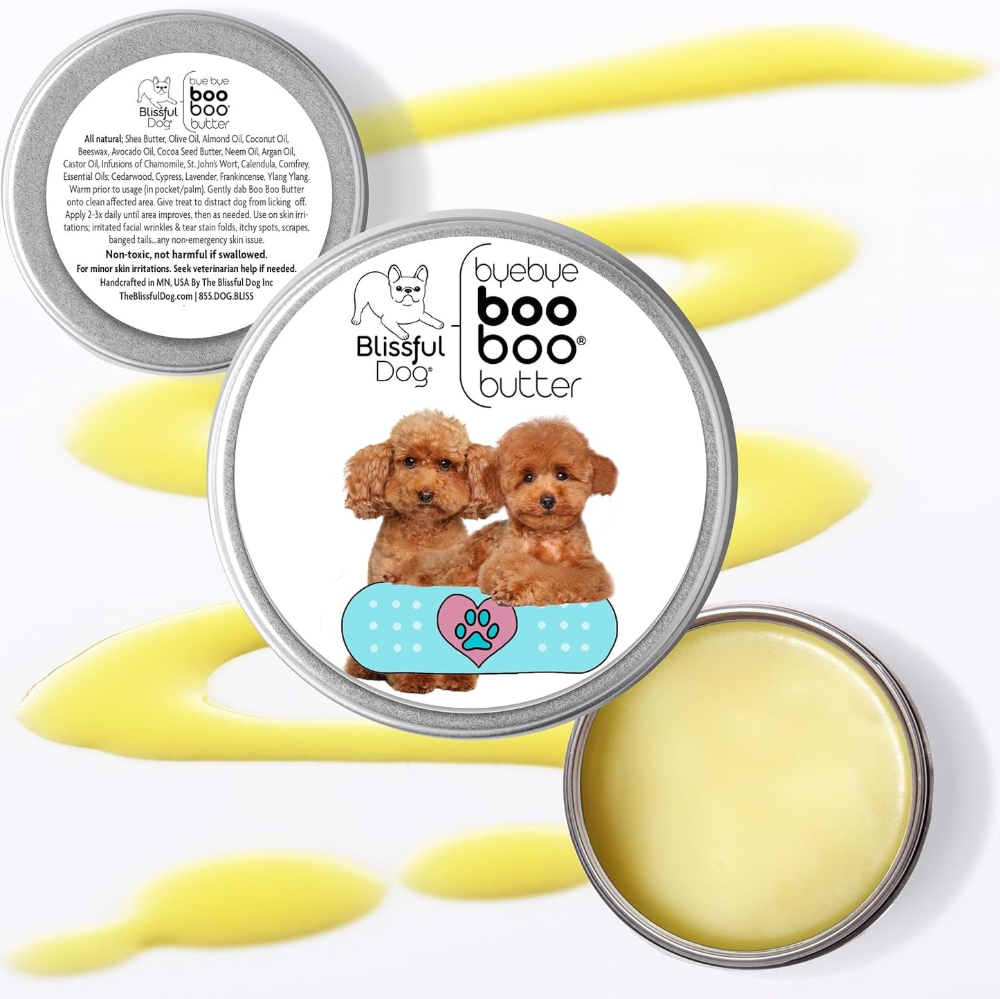 The Blissful Dog Poodle Boo Boo Butter, 16 oz.