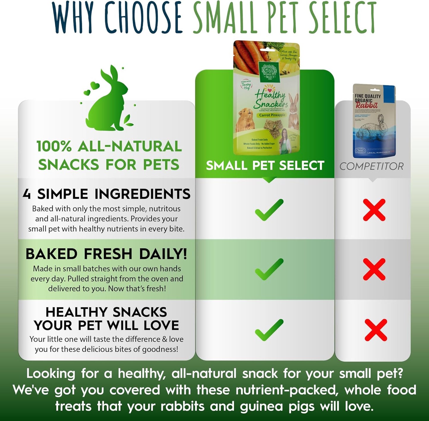 Small Pet Select - Healthy Snackers - Carrot/Pineapple