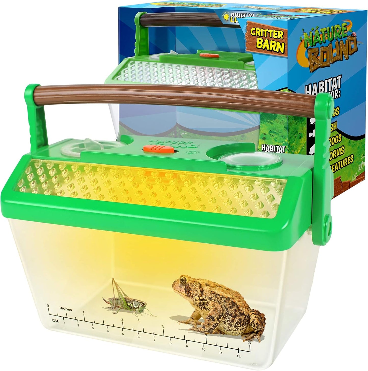 Nature Bound Bug Catcher Critter Barn Habitat | Bug Catcher Kit for Kids | Outdoor Nature Exploration Toys | Indoor/Outdoor Insect Collecting with Light Kit | STEM Toy for Boys & Girls Ages 3+