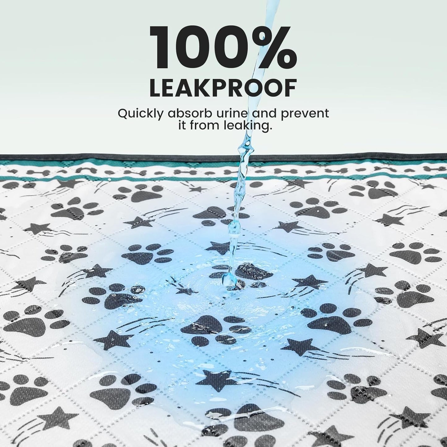 Gardner Pet Washable Dog Pee Pads,18'' x 24'' Non Slip Dog Mats with Great Urine Absorption, Reusable Puppy Pee Pads for Potty Training - 2 Pack