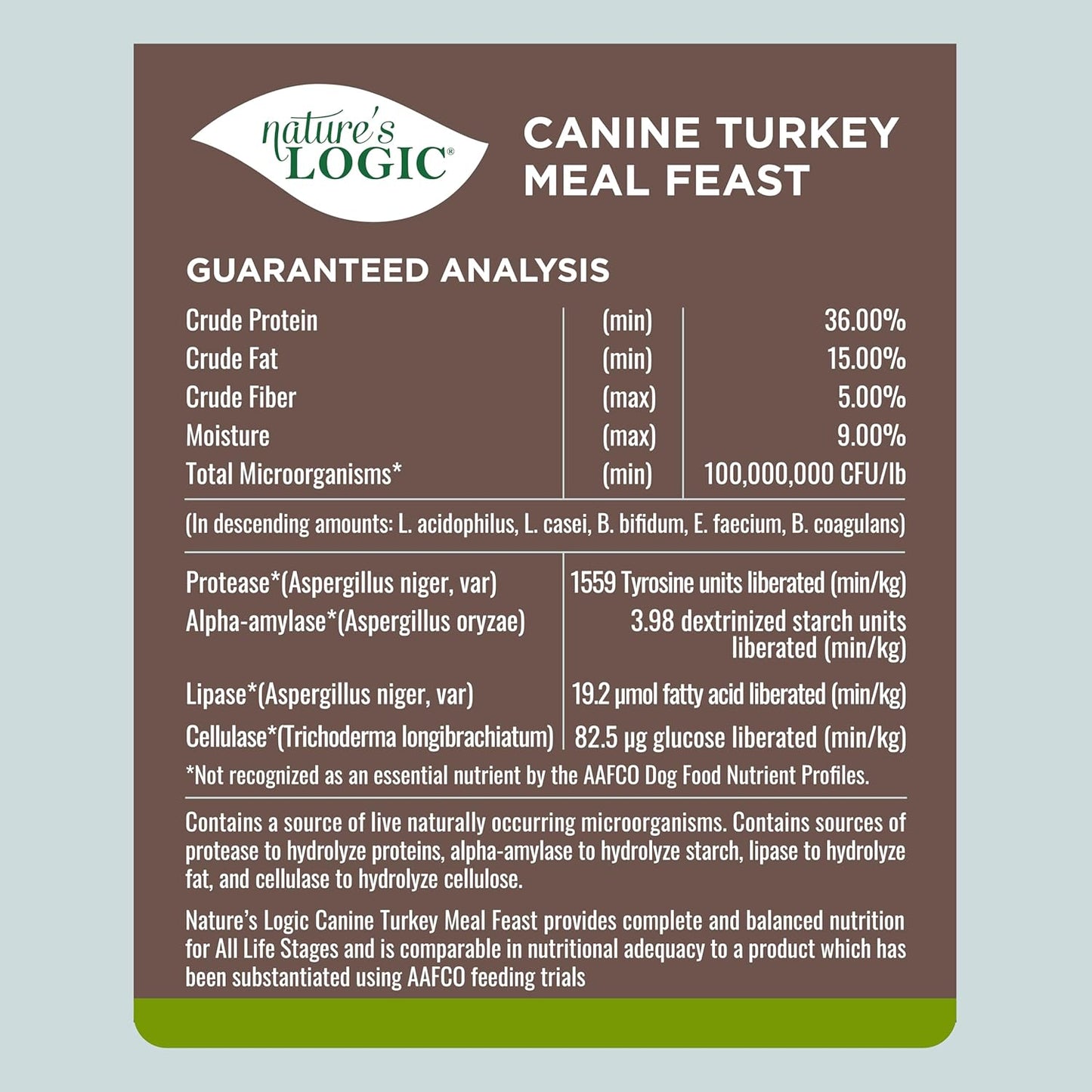 Nature's Logic Canine Turkey Meal Feast, 4.4lbs