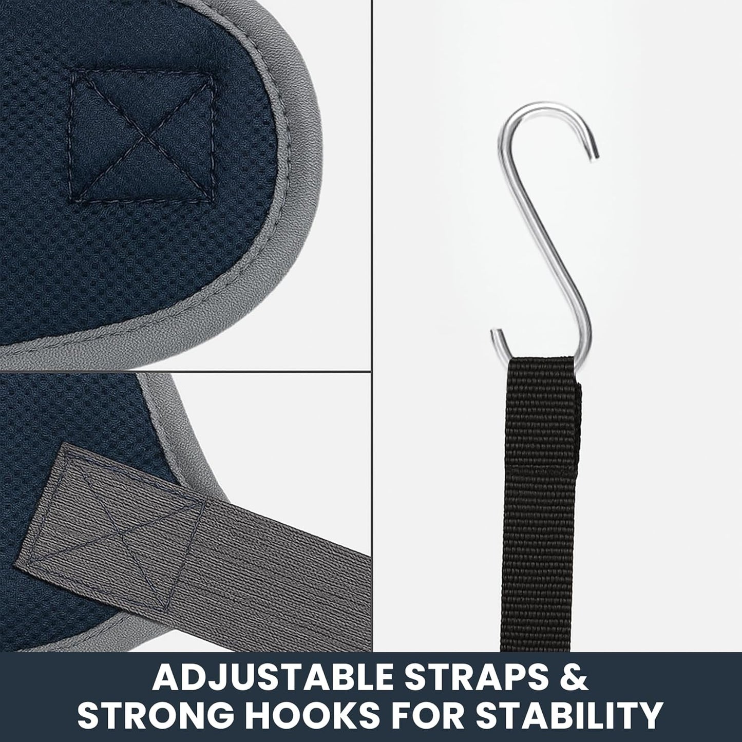 Grooming Hammock Kit for Dogs & Cats, Includes Hammock Harness, Nail Clippers, Nail File, Grooming Glove, Dematting Comb, S-Hooks, Carabiners & Storage Bag for Easy Home Grooming small (75×49) cm