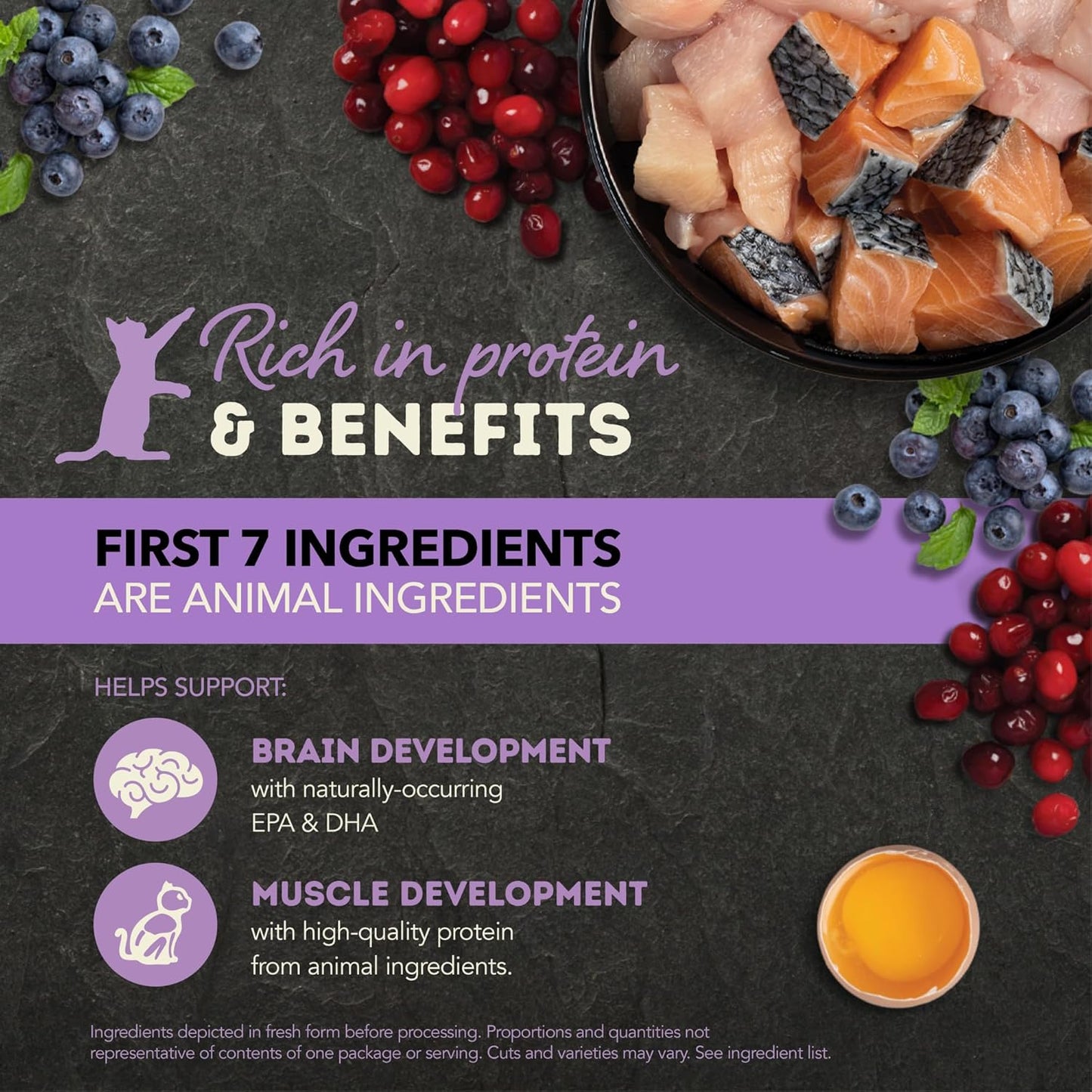 ACANA Chunks in Broth Wet Cat Food Chicken & Salmon Recipe for Kittens 5.5oz Cans (6 Count)