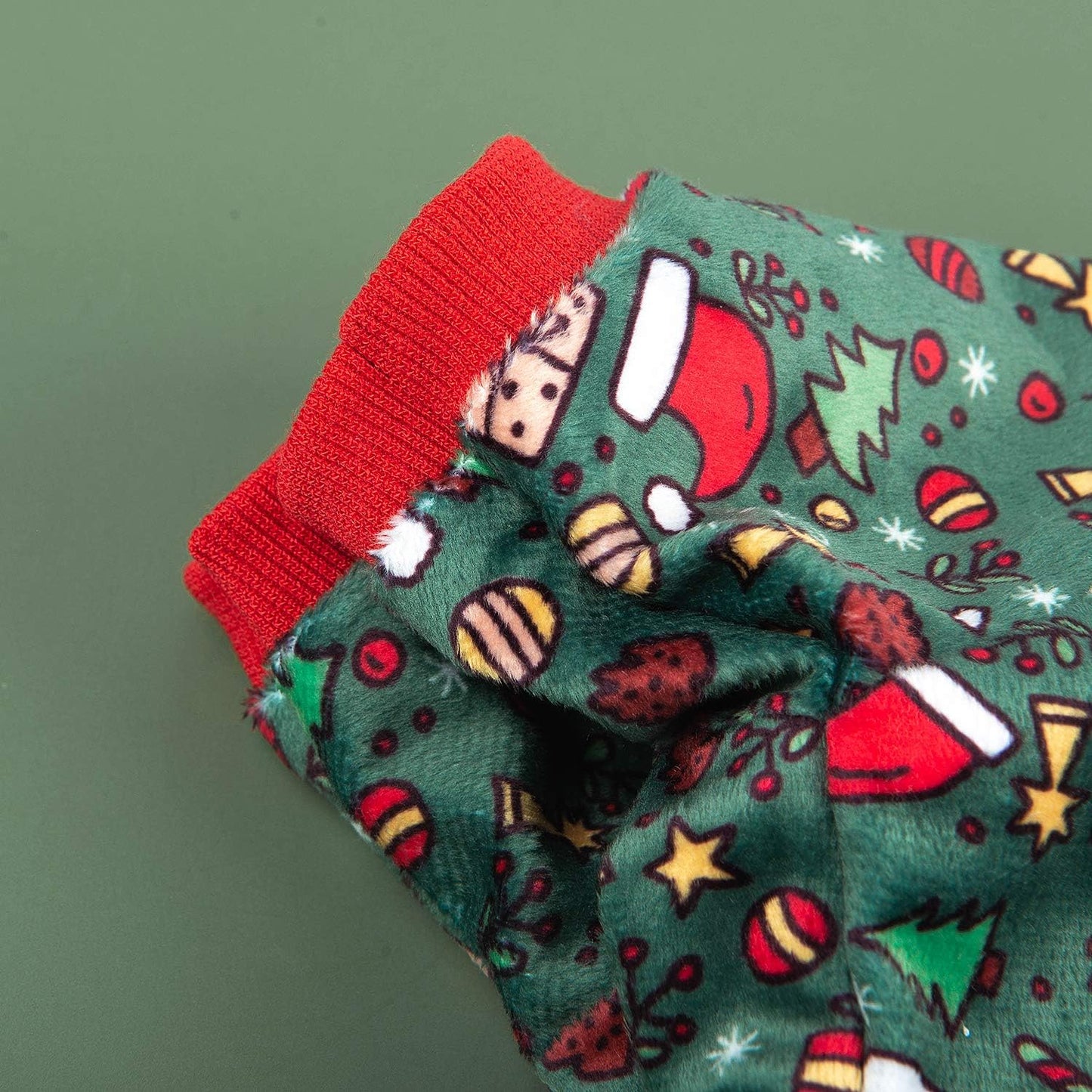 CuteBone Dog Christmas Pajamas Puppy Onesies Small Dogs Soft Pjs Coat Cat Apparel Comfy Pet Clothes Outfit Doggie Bodysuit P111XL