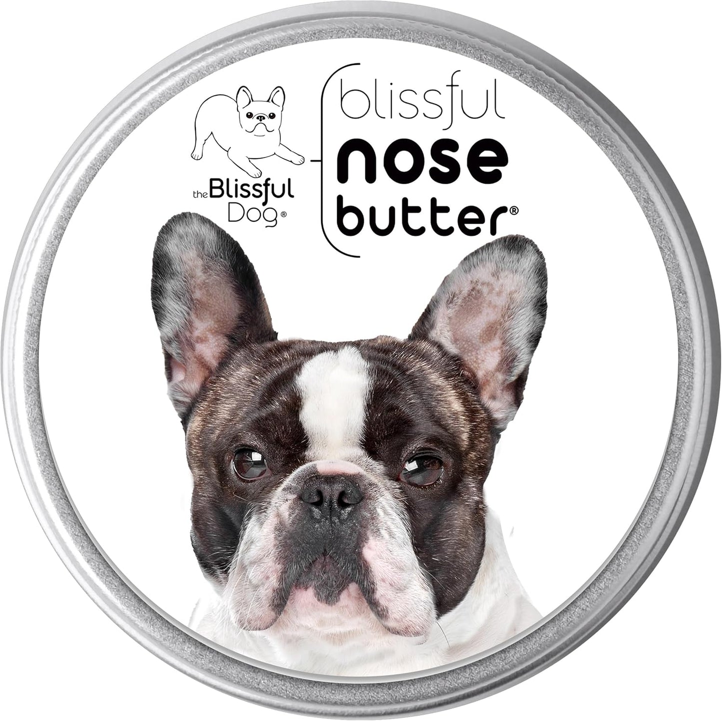 The Blissful Dog Pied French Bulldog Unscented Nose Butter - Dog Nose Butter, 16 Ounce