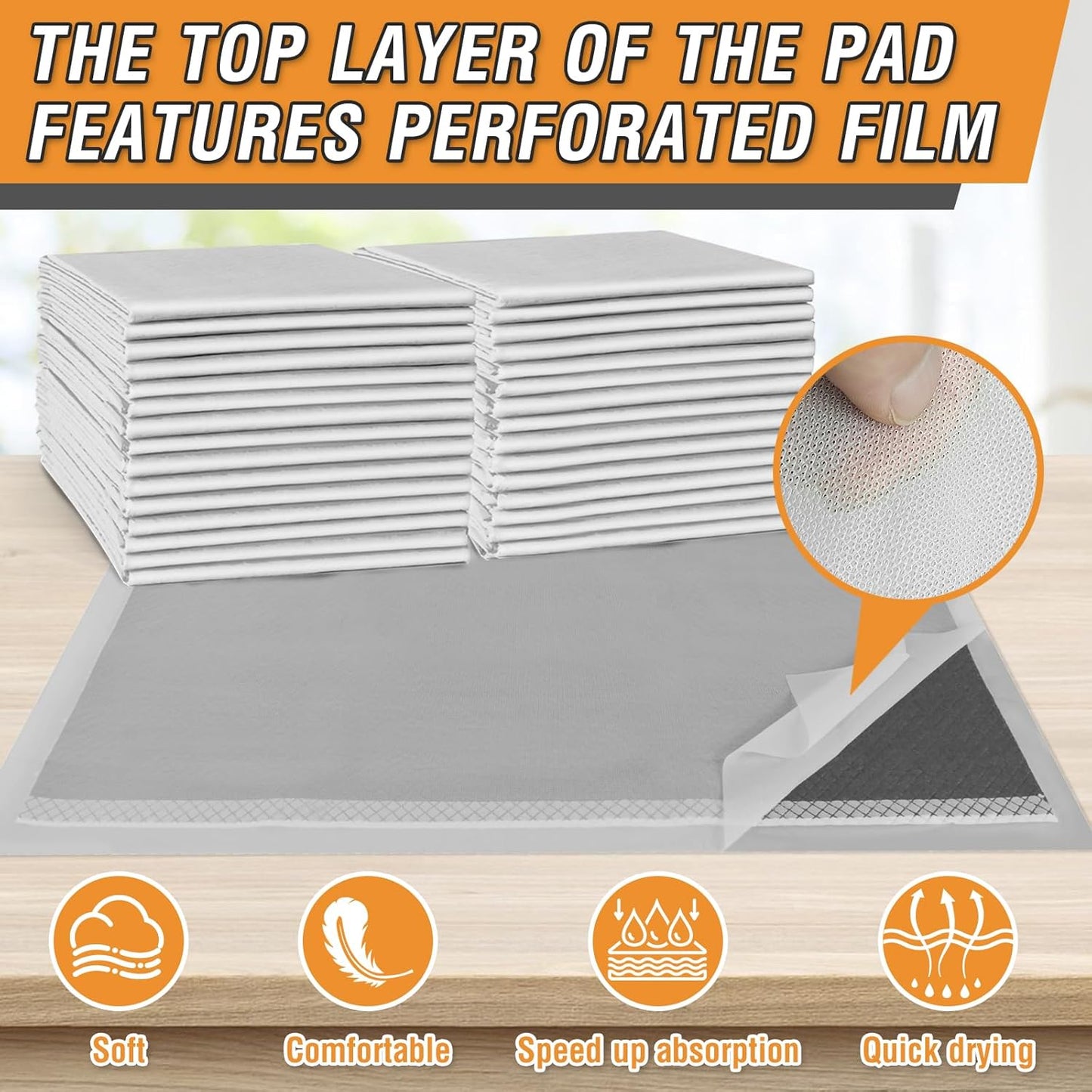 Charcoal Puppy Pads Extra Large 28"x34", 30 Count Activated Carbon Dog Pee Pads XL, Disposable Incontinence Pads for Dogs, Pet Training Pads for Doggies, Piddle Pads for Indoor & Outdoor Use