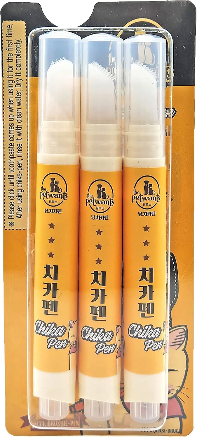 Cat Toothbrush & Toothpaste Kit – Flavor-Free Dental Gel for Cats – Finger Brush & Handle for Daily Oral Care – Plaque & Tartar Cleaning for Kittens and Adult Cats (1 Pack, 3 Count)