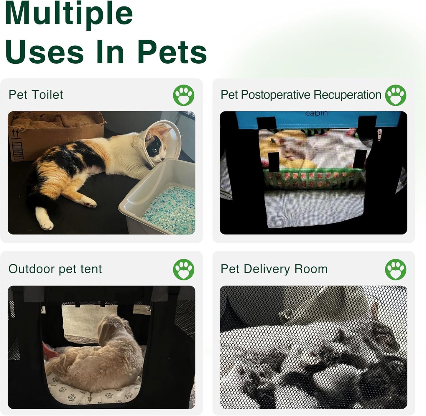 Love's cabin Pet Puppy Dog Playpen, Medium Dog Tent Crates Cage Indoor/Outdoor, Portable Exercise Playpen for Cat, Foldable Pop Up Dog Kennel Playpen with Carring Case (M, Pink)