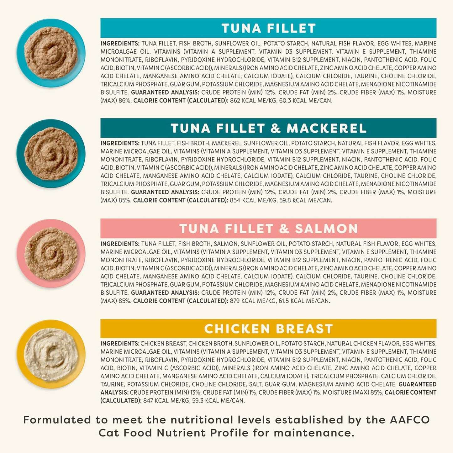 Applaws Vitality Wet Cat Food Paté, Natural Canned Cat Food, Wet Food for Cats with Added Vitamins and Minerals, Grain Free, Carrageenan Free, Variety Selection Paté (24 Count, 2.47 oz Cans)