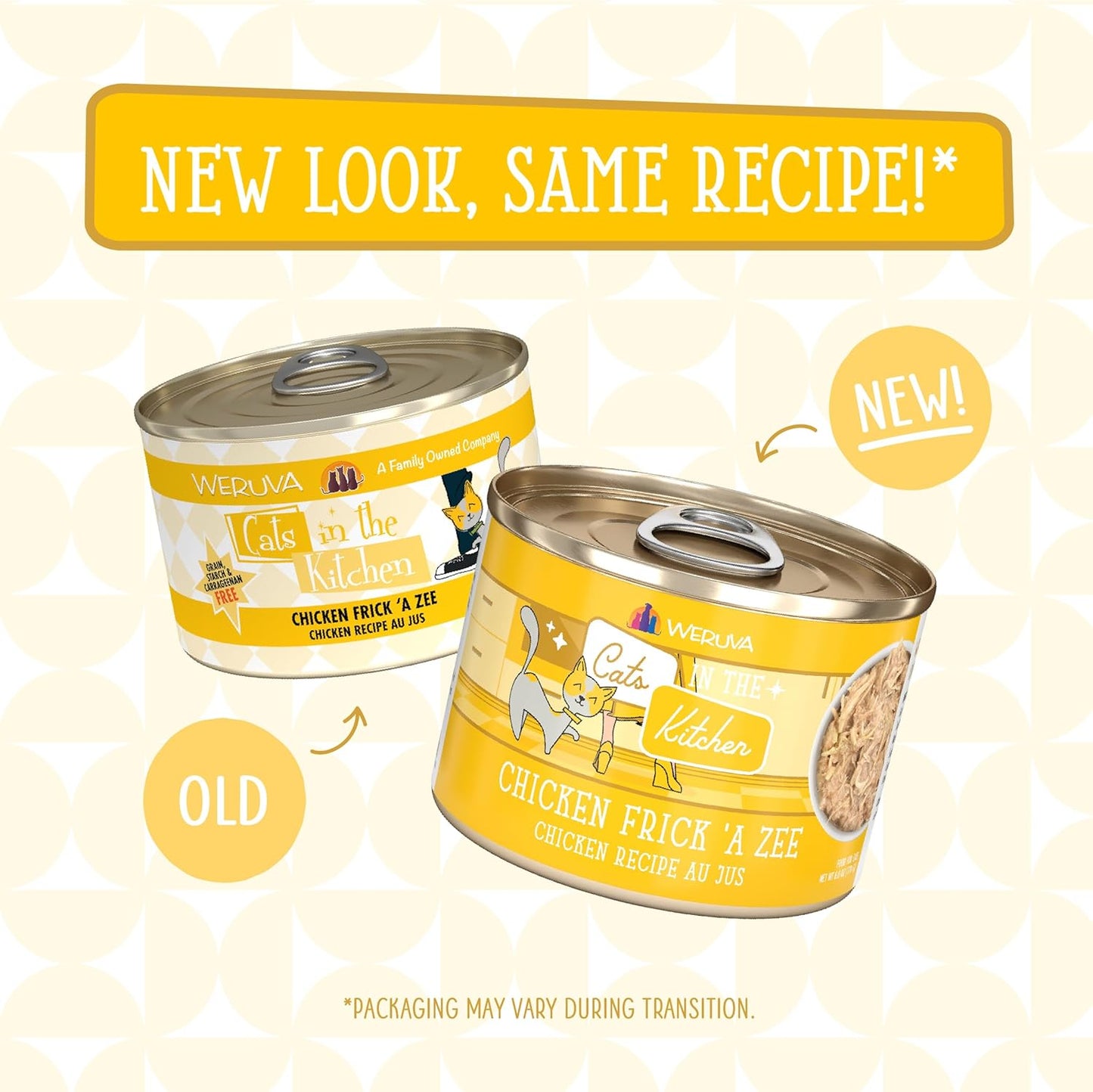 Weruva Cats in The Kitchen, Chicken Frick 'A Zee with Chicken Au Jus Cat Food, 6oz Can (Pack of 24)