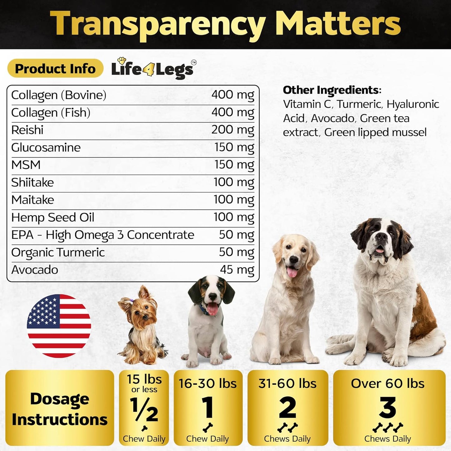 Soft Chews Dog Vitamins & Supplements - Dog Multivitamin - Hemp Oil Glucosamine Chondroitin Hip and Joint Support Health, Skin & Coat, Digestion & Immune Booster, Heart, Probiotics