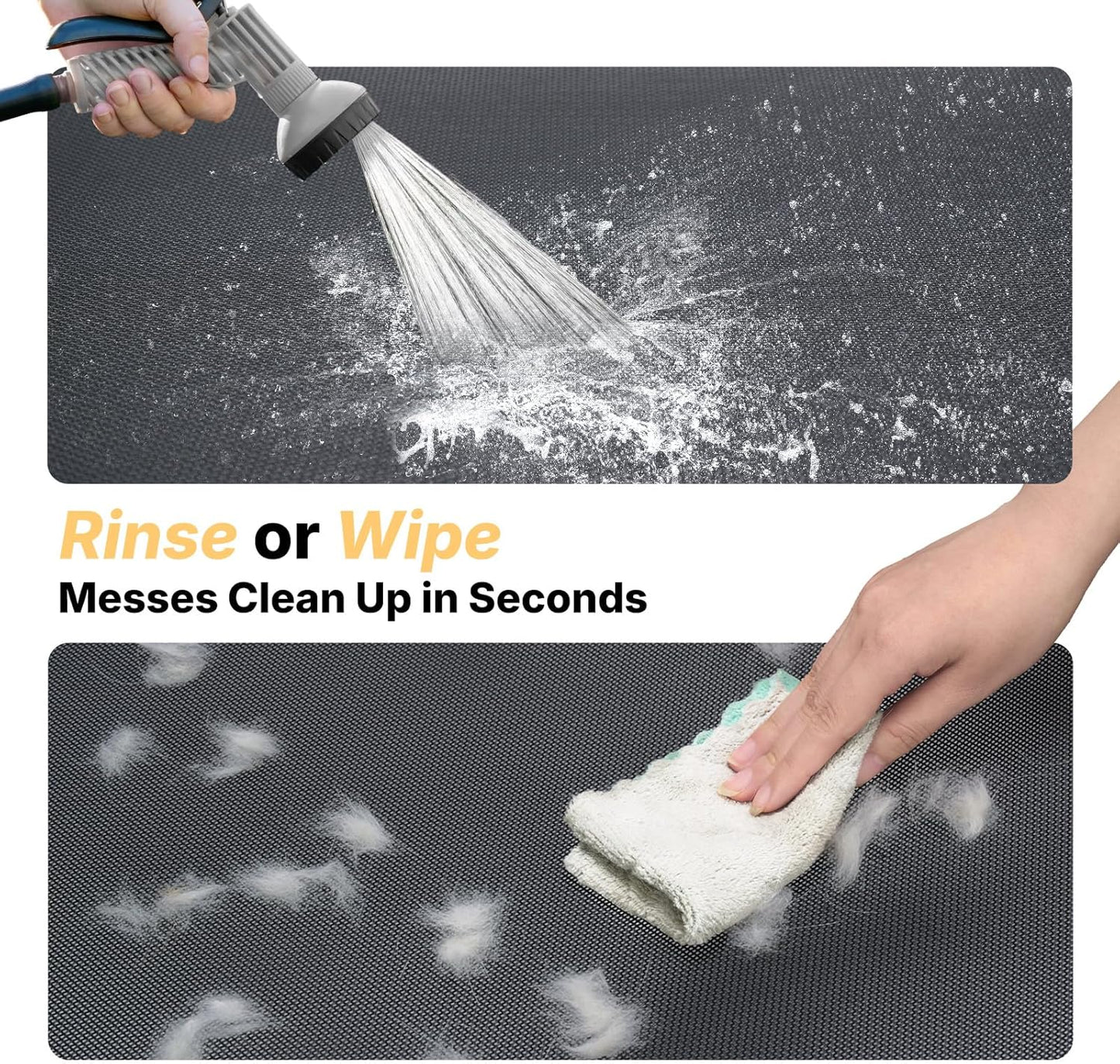 Veehoo Outdoor Elevated Dog Cot Bed, Cooling Raised Pet Bed for Large Dogs, Washable Breathable Mesh Hammock Bed with No-Slip Feet, Indestructible Ground Off Training Platform Cot