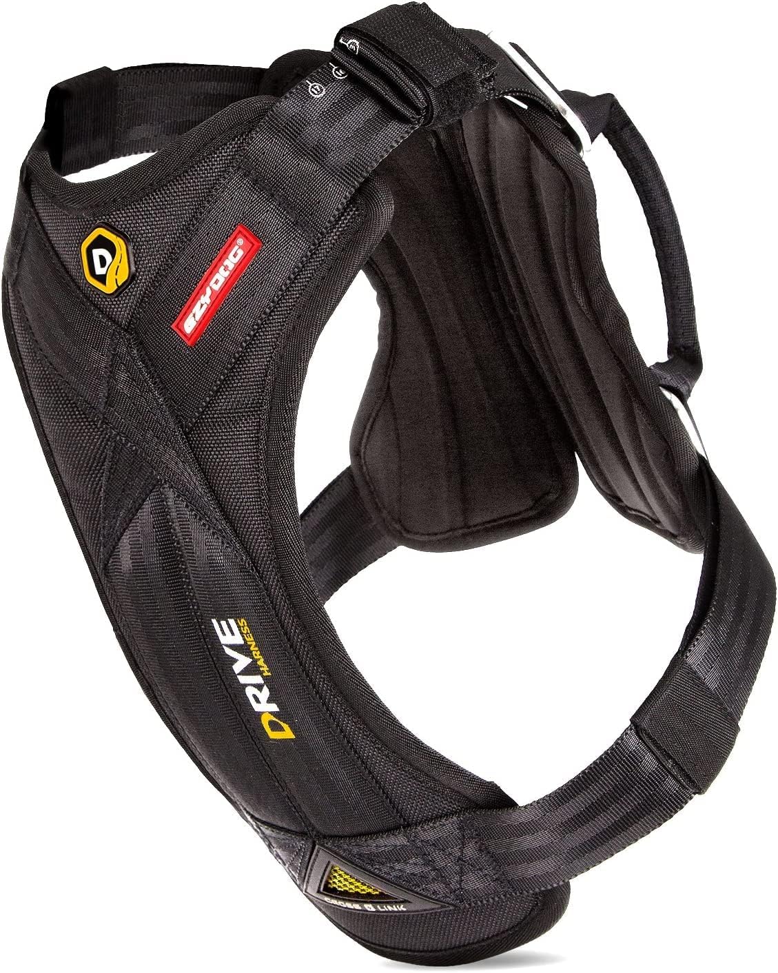 Ezydog Drive Dog Car Harness – Crash Tested and Certified (US-FMVSS 213) Dog Seat Belt Harness for Safe Travel, Adjustable with Padded Comfort (Medium)