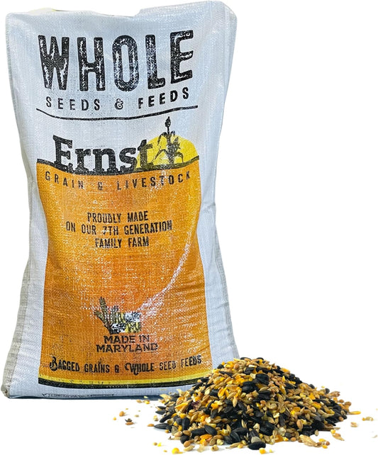 Ernst Grain & Livestock's Bird and Wildlife Feed – Perfect for Birds, Ducks, Squirrels, Turkeys, Rabbits, Geese, and Deer – Non-GMO Wild Animal & Bird Feed for Outside Feeders (25lb Bag)