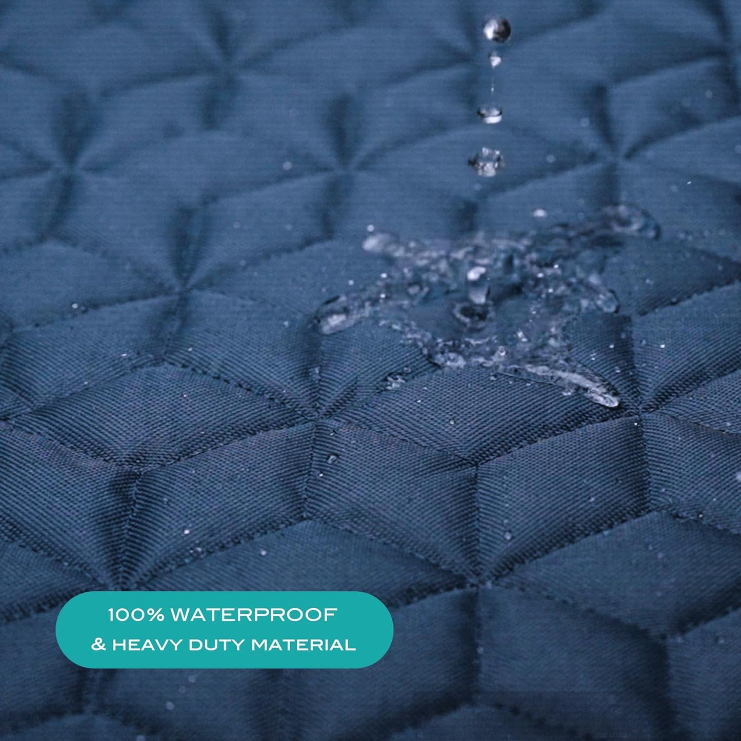 Dog Car Seat Covers for Back Seat, Heavy Duty Pet Bench Seat Covers for Trucks Waterproof Protector Back Seat Nonslip Dogs Car Seat Covers for Crew Cab/Ford F-Series/Ram 1500/Sierra/Silverado