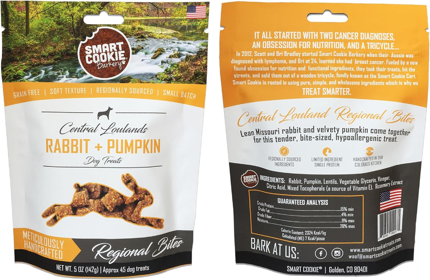 Smart Cookie All Natural Soft Dog Treats - 5 Flavor Variety Pack (5oz Each) - Healthy Dog Treats for Dogs & Puppies with Allergies, Sensitive Stomachs - Chewy, Grain Free, Made in USA