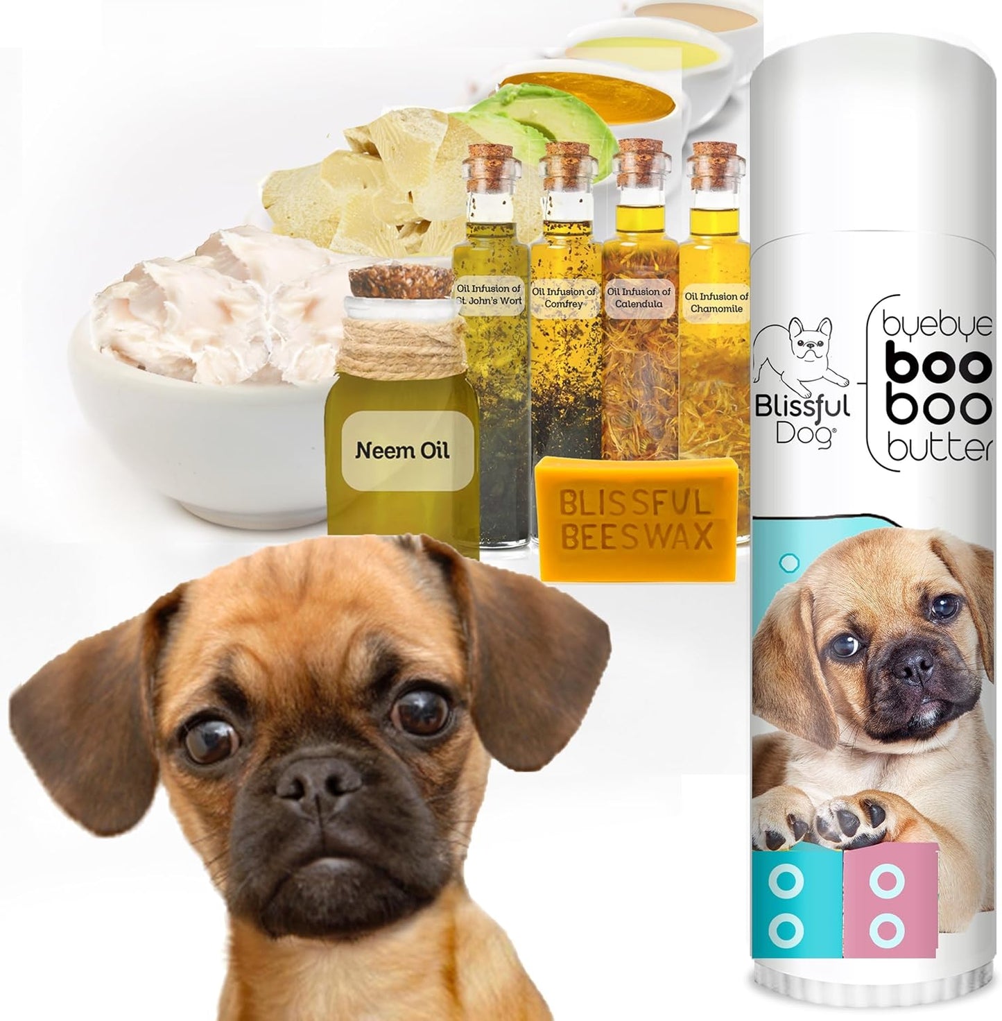 The Blissful Dog Puggle Boo Boo Butter, 0.50-Ounce