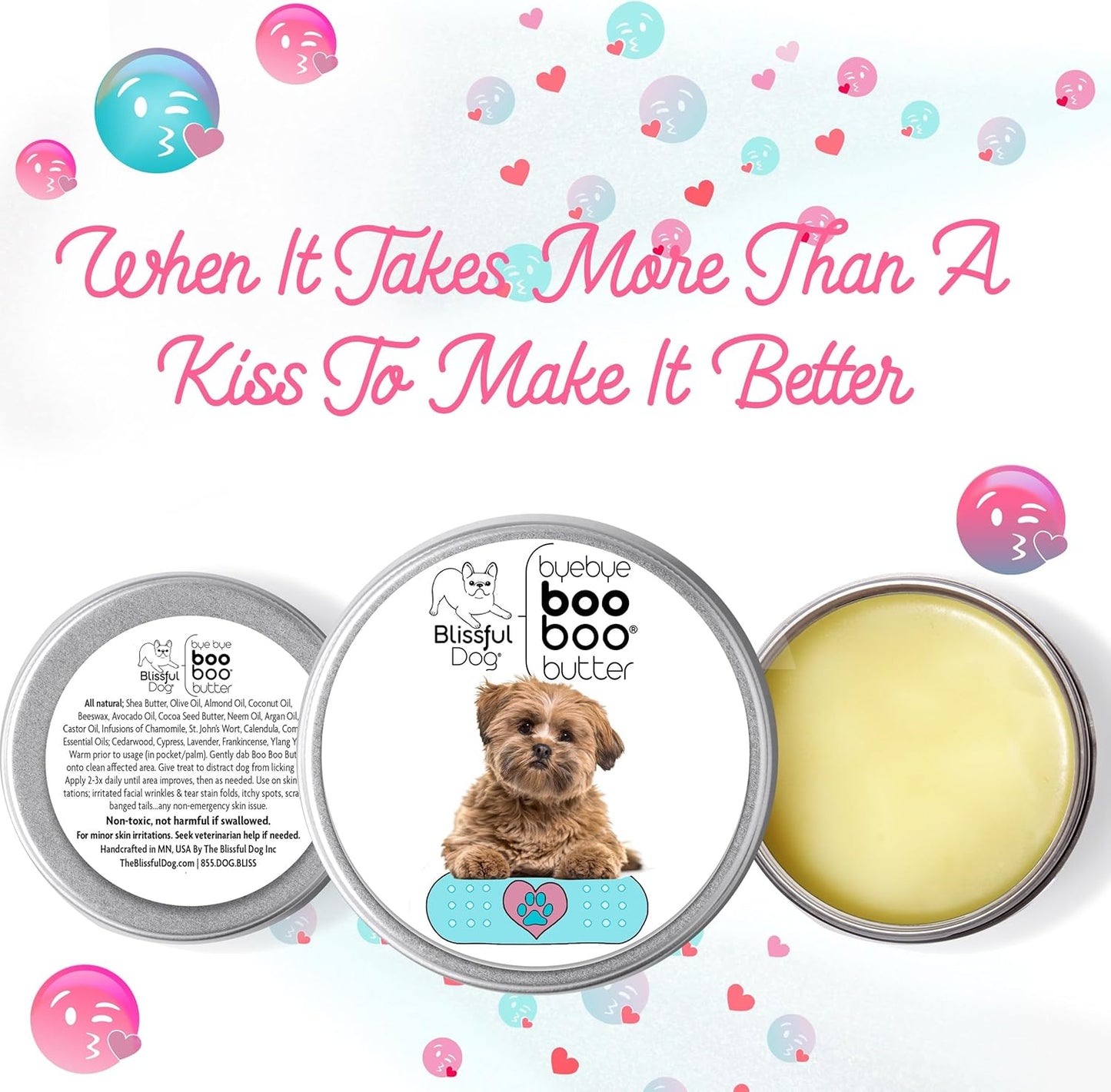 The Blissful Dog Lhasa Apso Boo Boo Butter, 2-Ounce