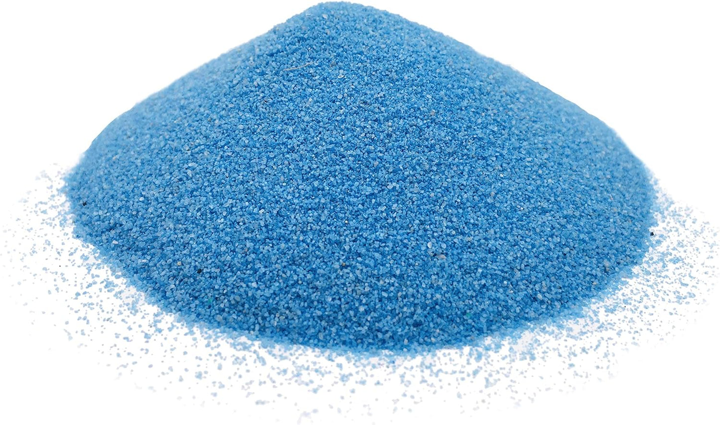 Sky Blue Sand - Fine Sand for Zen Garden, Resin Incense Burner, Smudge Bowl, Ritual Incense, Cast Iron Cauldron, Unity Ceremony, Sensory Bin Table, Mandala, Crafts by Alternative Imagination (1 Pound)