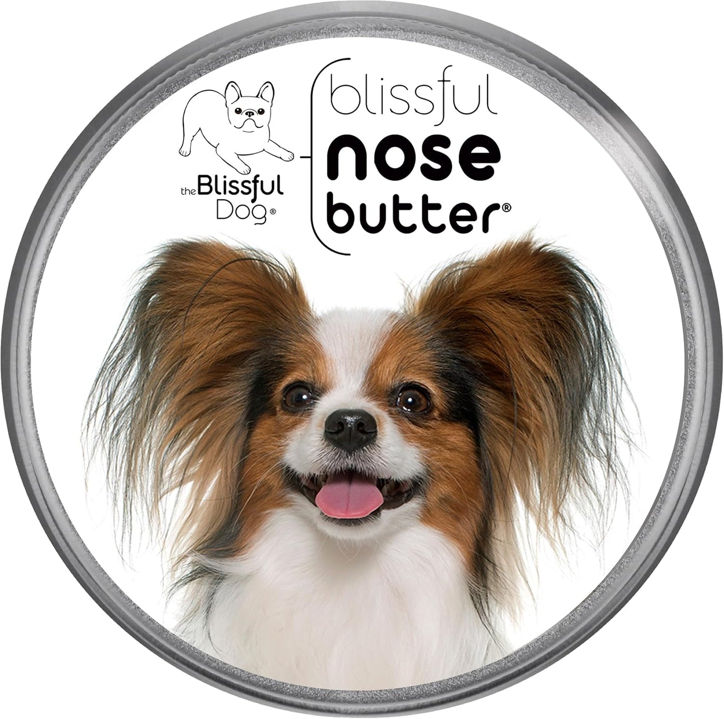 The Blissful Dog Papillon Unscented Nose Butter - Dog Nose Butter, 1 Ounce