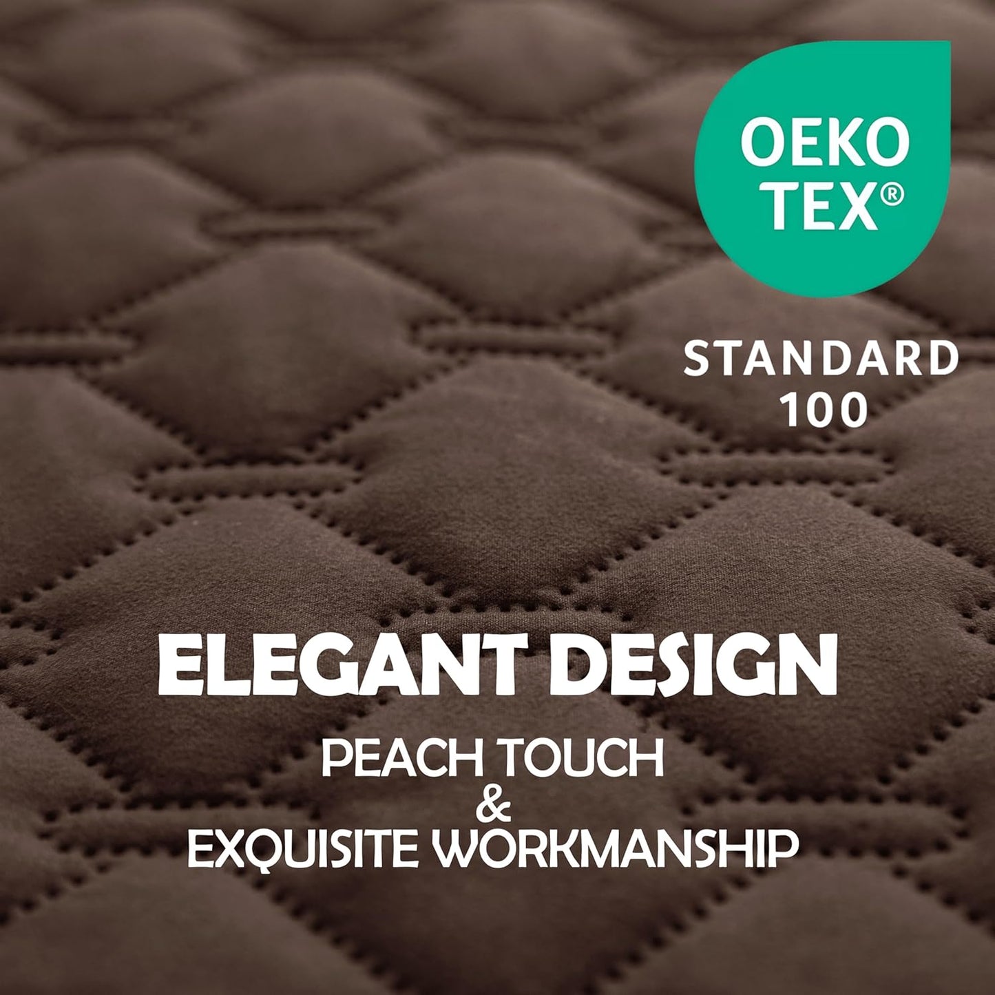 gogobunny 100% Double-Sided Waterproof Dog Bed Cover Pet Blanket Sofa Couch Furniture Protector for Puppy Large Dog Cat, Reversible (40x50 Inch (Pack of 1), Dark Chocolate/Light Chocolate)