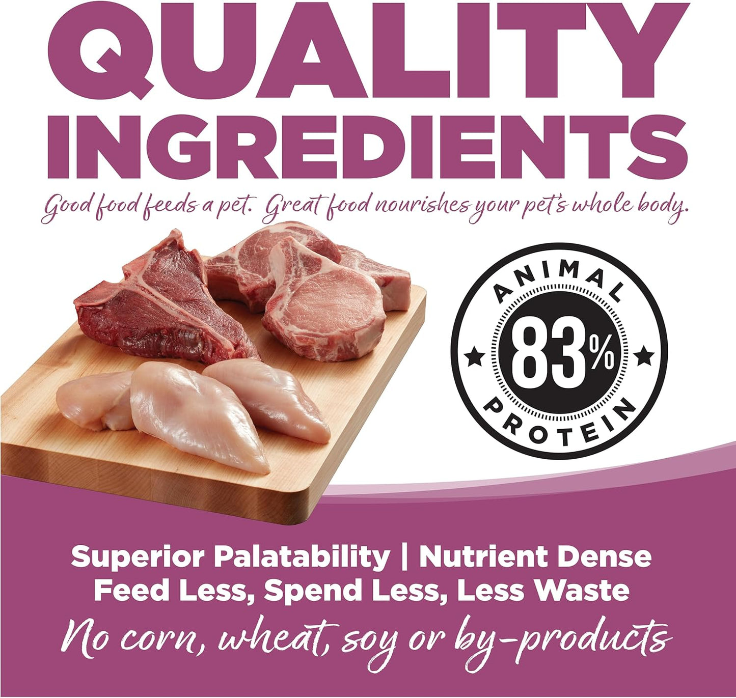 NutriSource Element Series Wild Range Dry Dog Food, Chicken, Pork & Bison, 24LB