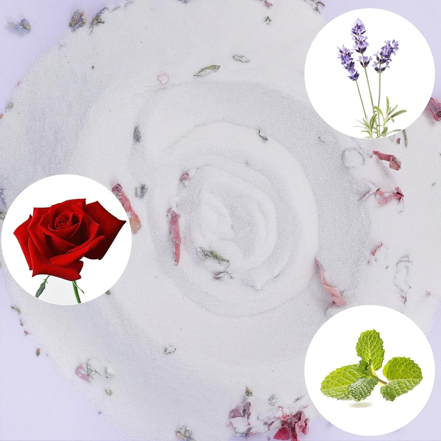 DR.DUDU Hamster Bath Sand, 2.8lb Dust Free Desert Sand or Potty Litter Sand for Hamster Chinchillas Gerbil Syrian Mice Small Animals (White, Flower Smell)