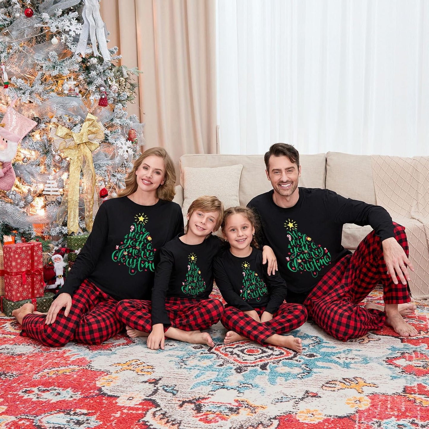 Matching Family Christmas Pajamas Set - Xmas Sleepwear PJs