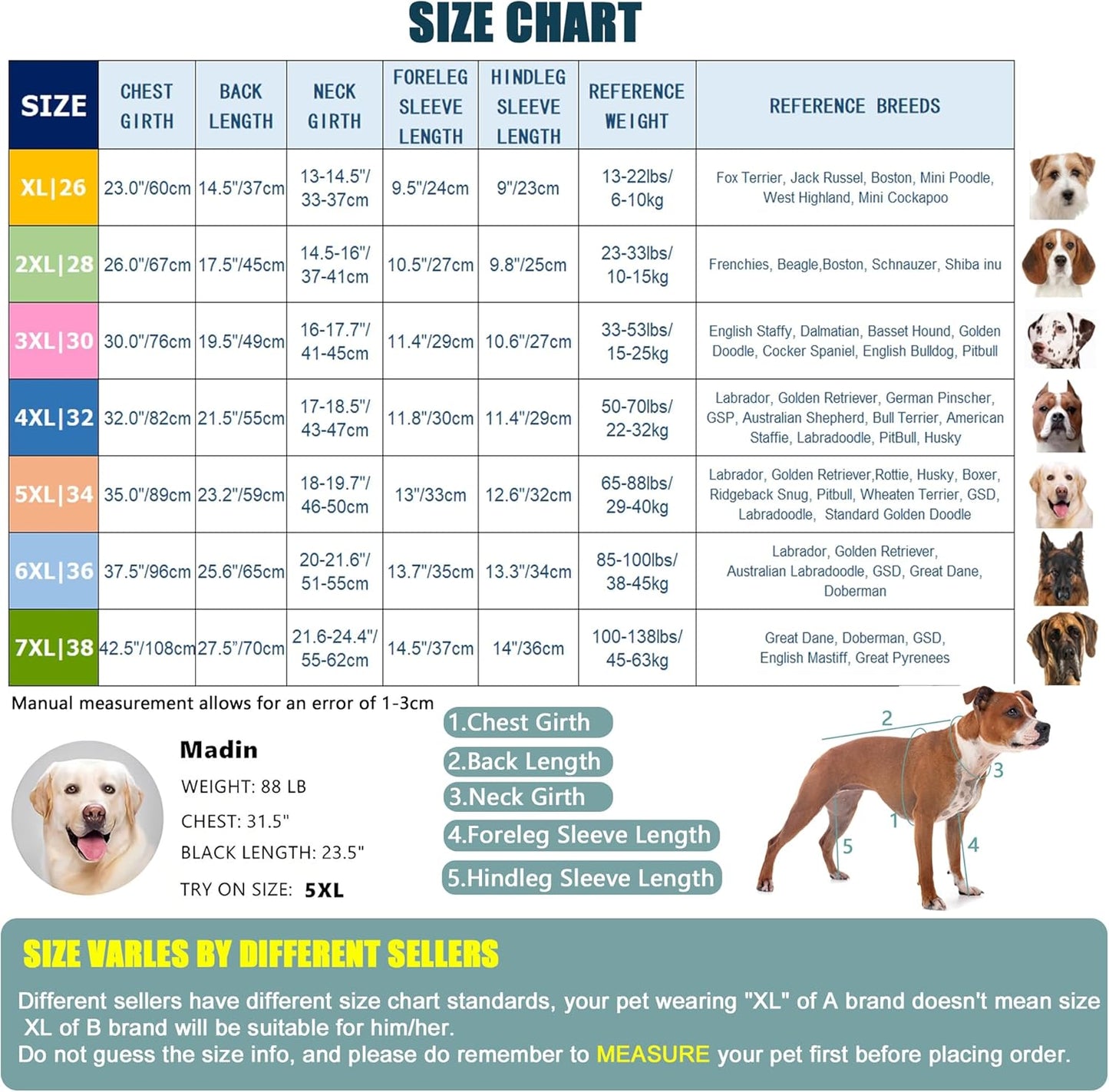 Yeapeeto Dog Onesie Surgery Recovery Suit for Large Medium Bodysuit Dogs Pajamas PJS Full Body for Shedding, Prevent Licking, Wound Protection, Cone Alternative (5XL, Grey)