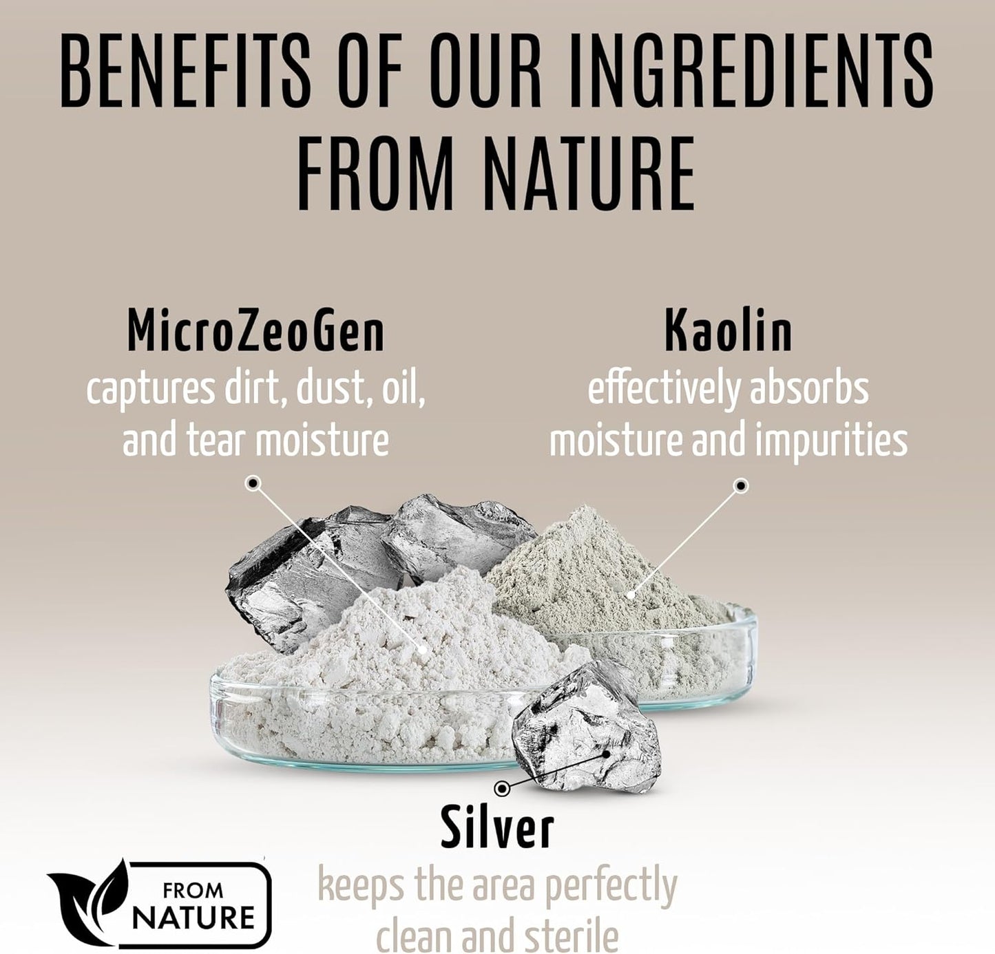 Tauro Pro Line Clay Tear Stain Remover for Dogs - Shield Mask for Eyes, Ears, Mouth, Gentle Grooming Product for Dogs, Puppy & Cat (Stainless Look - 1.69 Fl Oz)