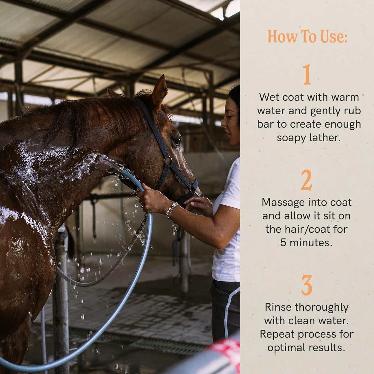 J·R·LIGGETT'S Botanical Horse Liquid Shampoo for Sensitive Skin | Hypoallergenic Biodegradable Shampoo Formula for Horses | 100% Eco-Friendly | Detergent-Free Horse Supply | 16.9fl.oz