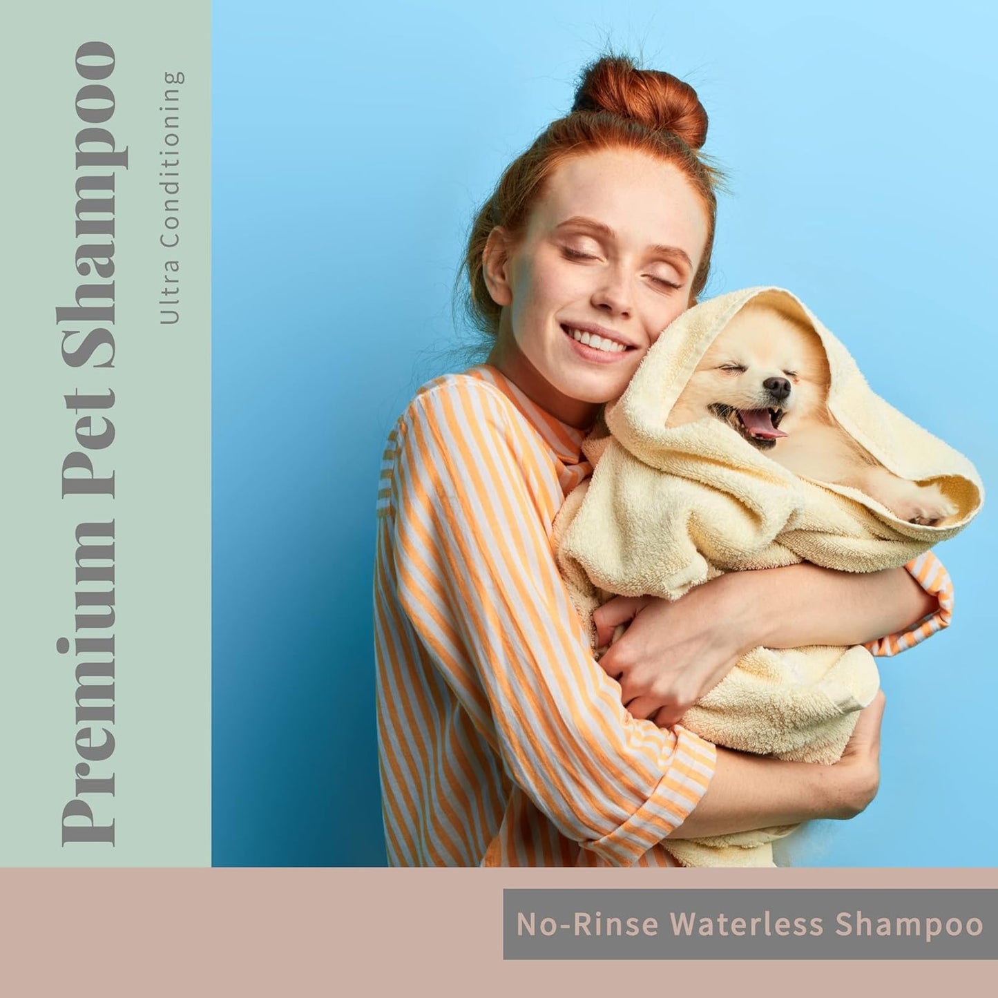 Begley's No Rinse Waterless Pet Shampoo, Bathless Cleaning, Deodorizing, and Odor Removal for a Shiny, Fresh Smelling Coat - Effective for Dogs, Puppies, and Cats - Fresh Citrus Scent