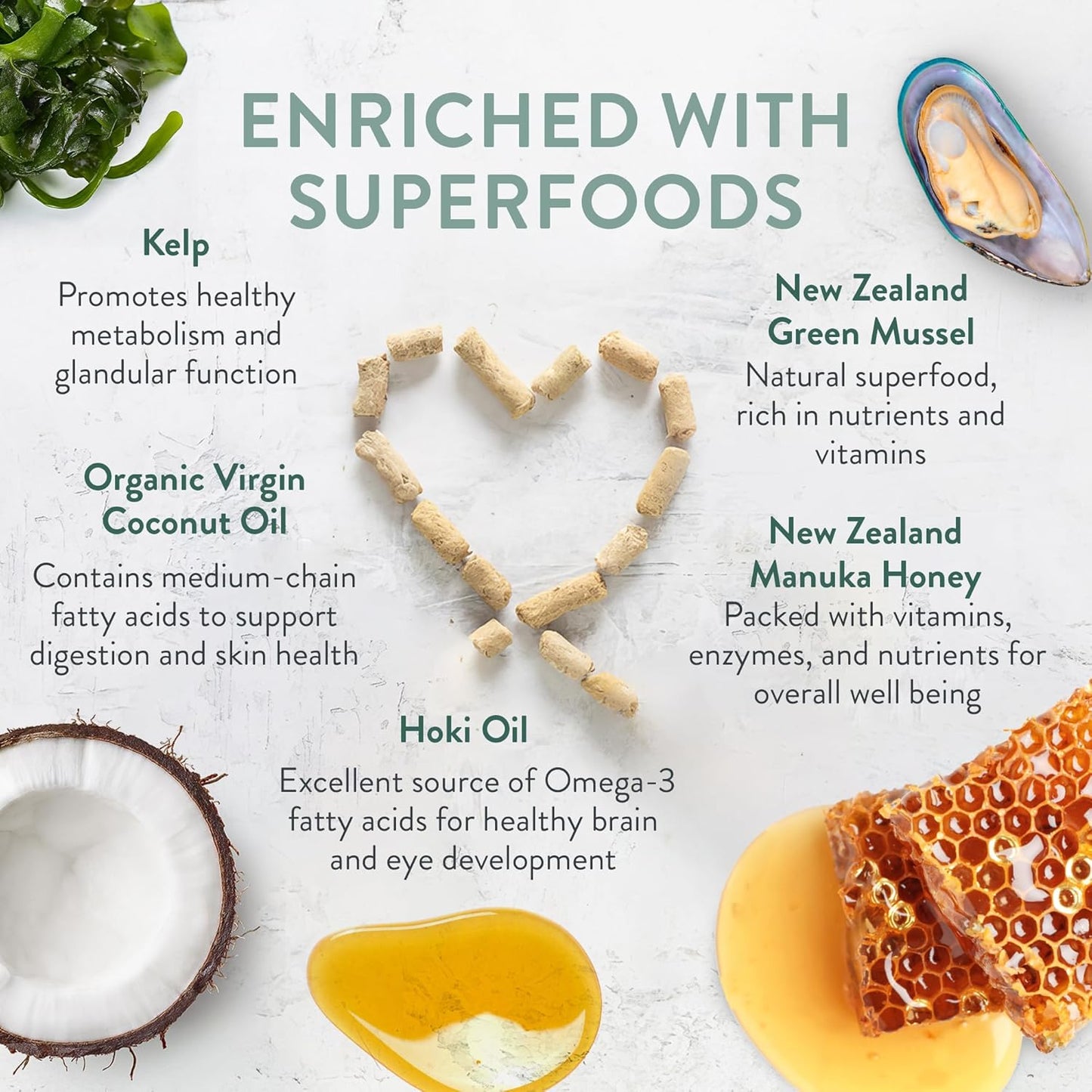 Meow Freeze Dried Cat Food - Lamb & Hoki Recipe, High Protein Cat Treats, Meals & Toppers, Dry Cat Food,1.76 oz