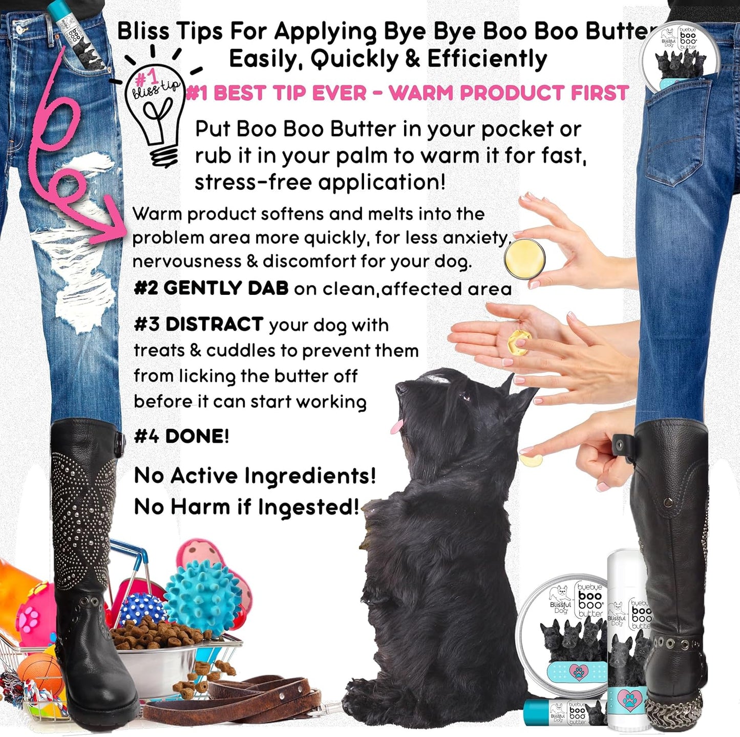 The Blissful Dog Scottish Terrier Boo Boo Butter, 8 Ounce